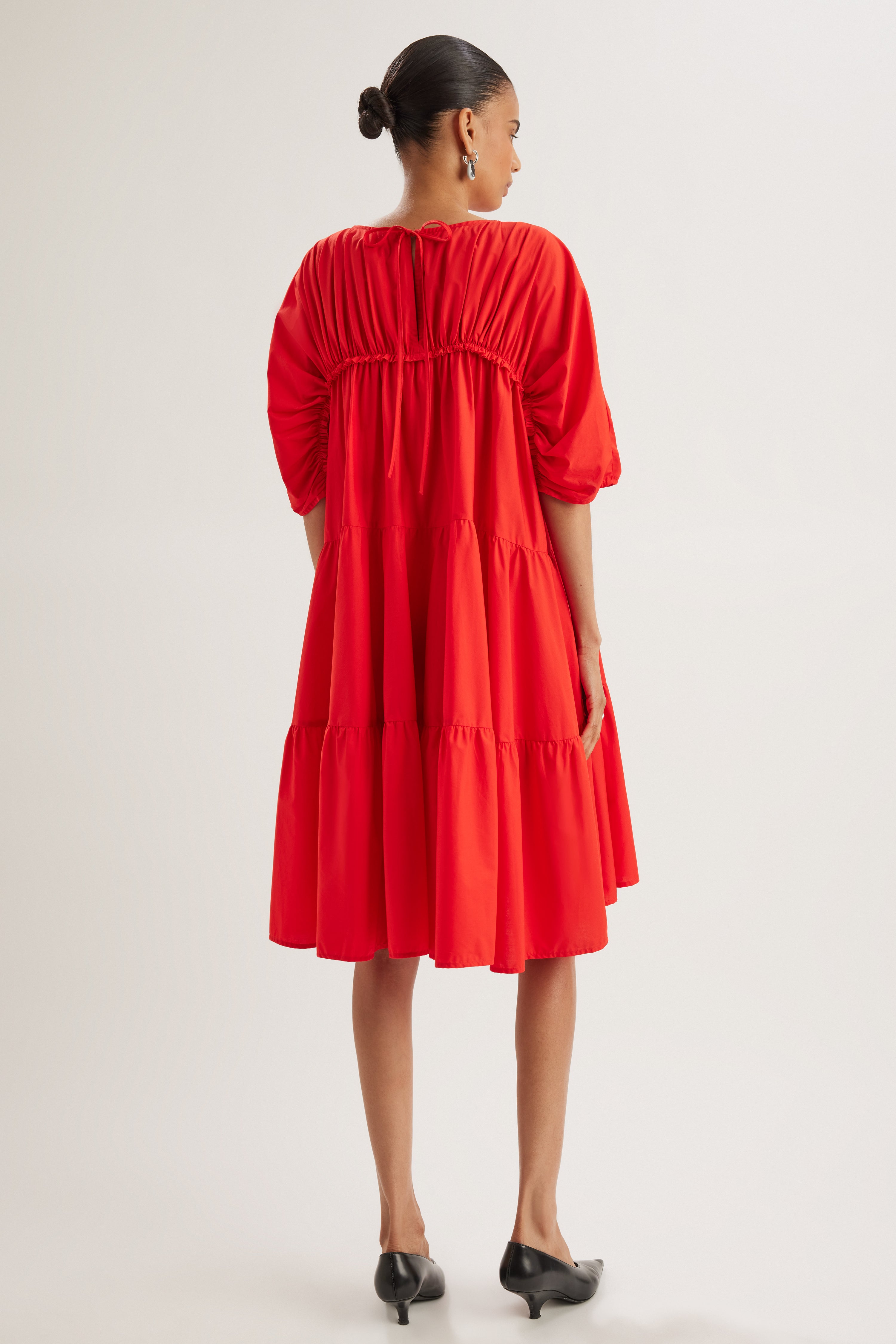 Ines Dress in Cherry