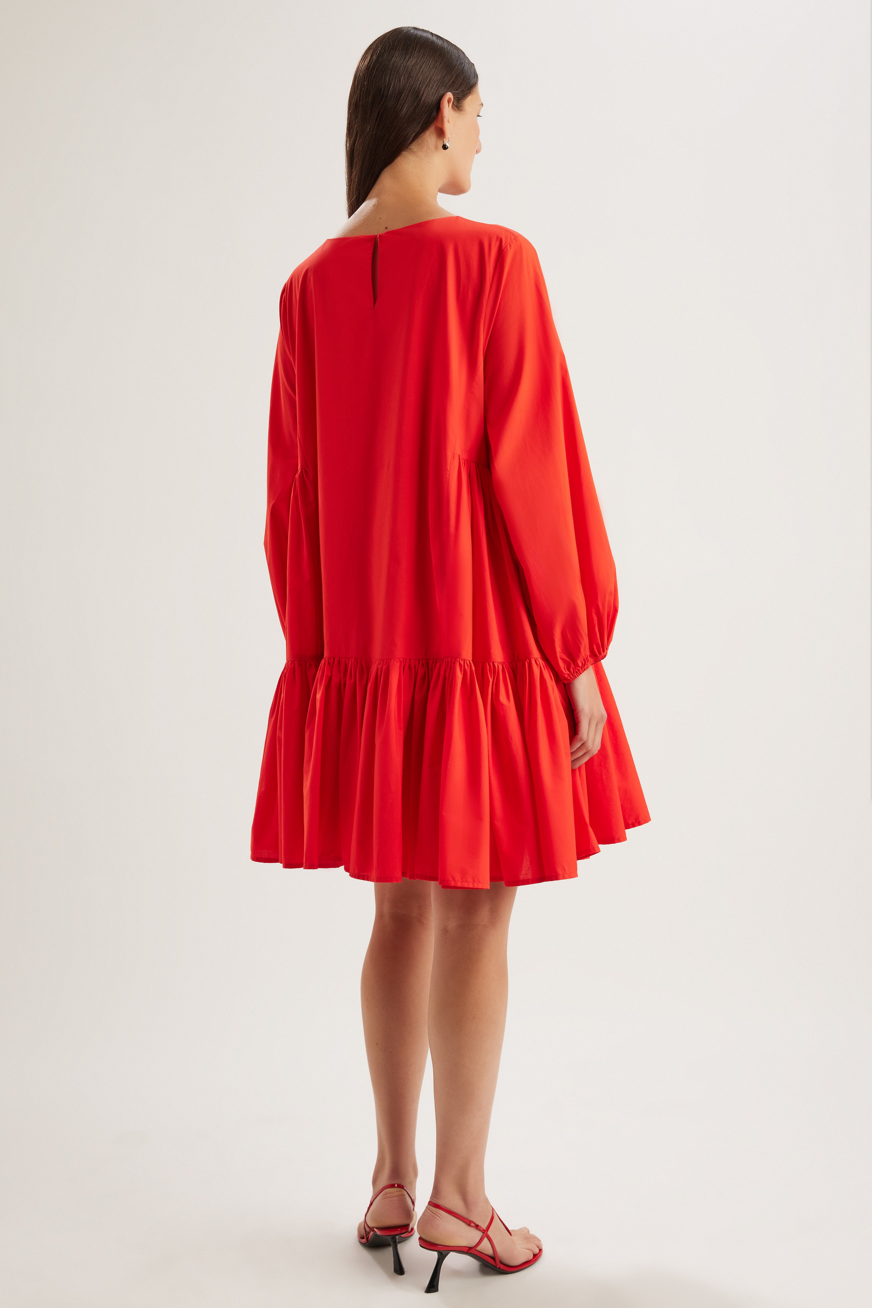 Byward Dress in Cherry