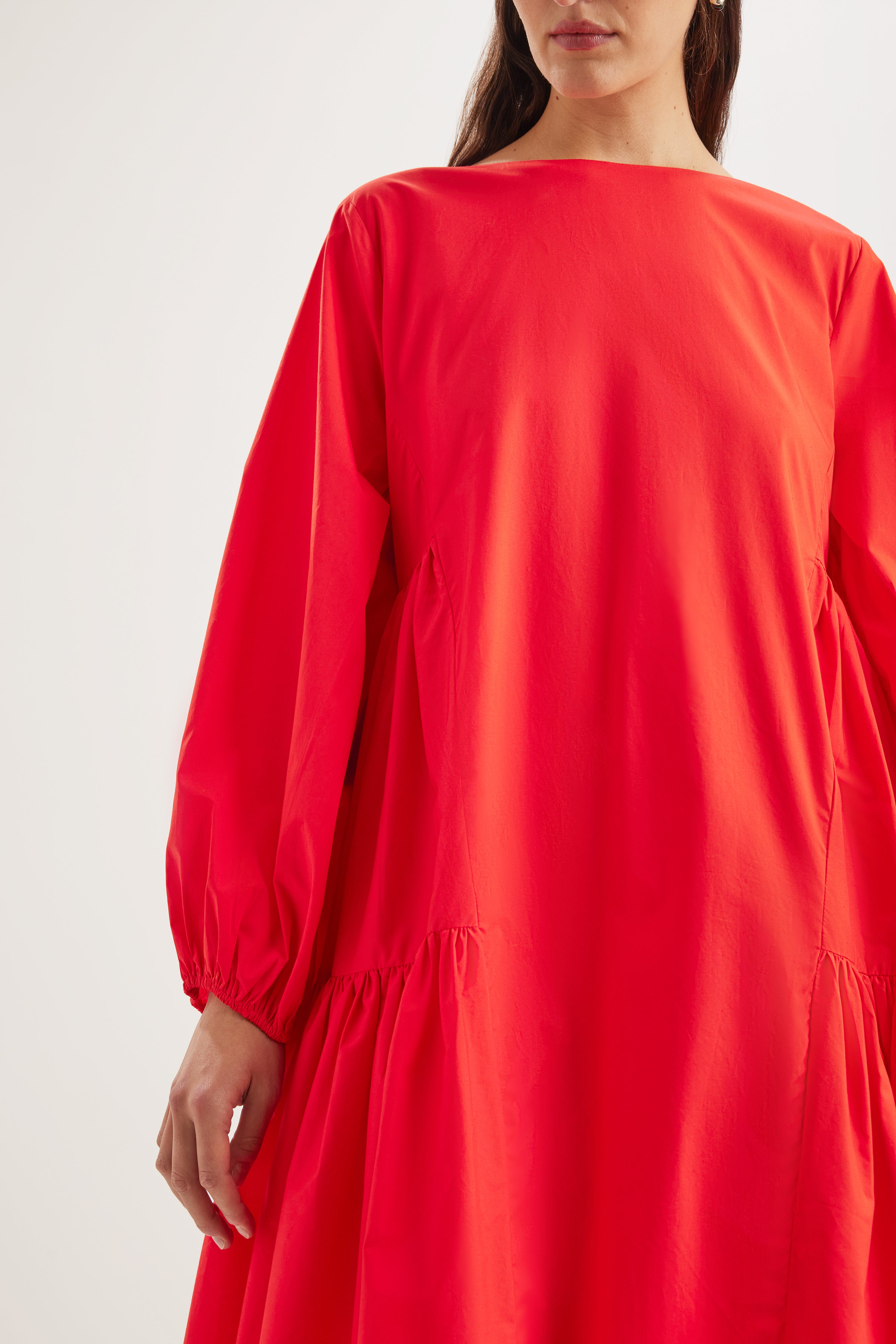 Byward Dress in Cherry