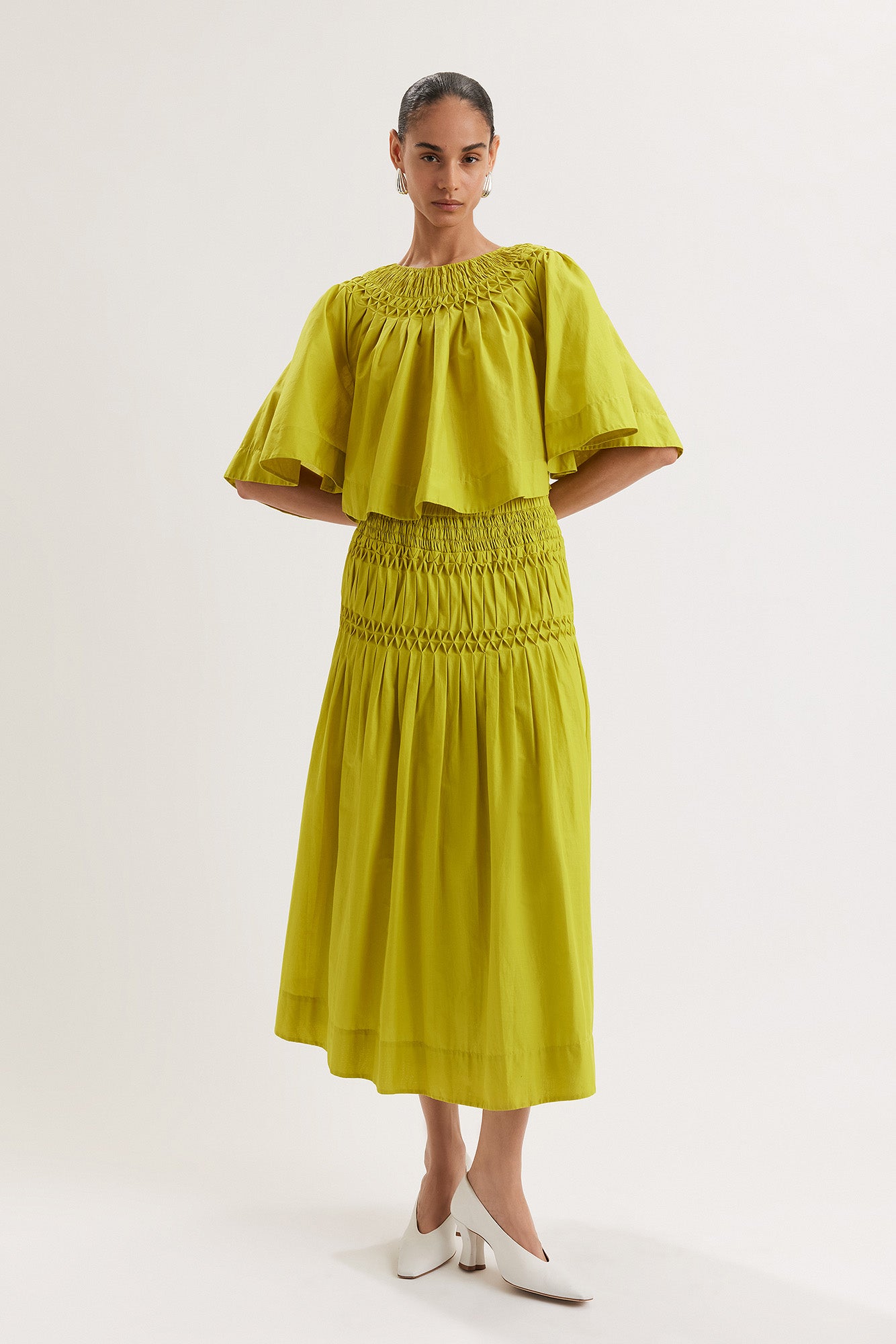 Lahza Skirt in Lime