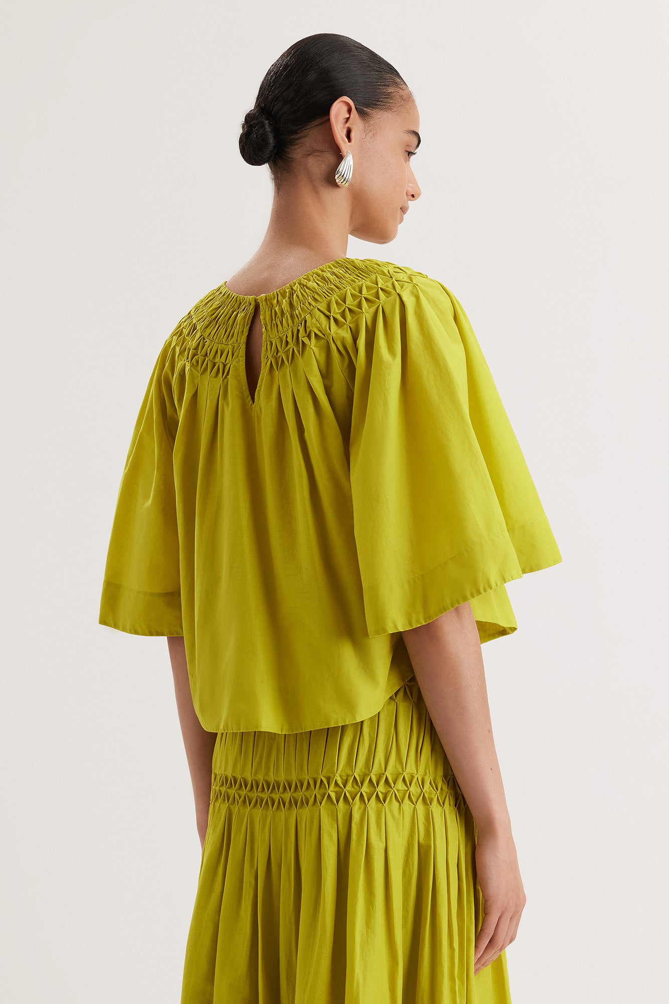 Sanjh Top in Lime
