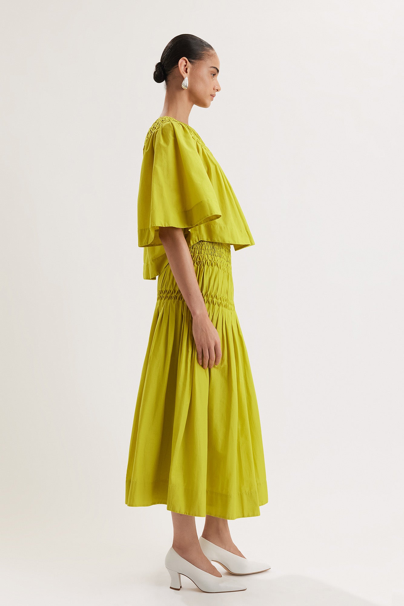 Lahza Skirt in Lime