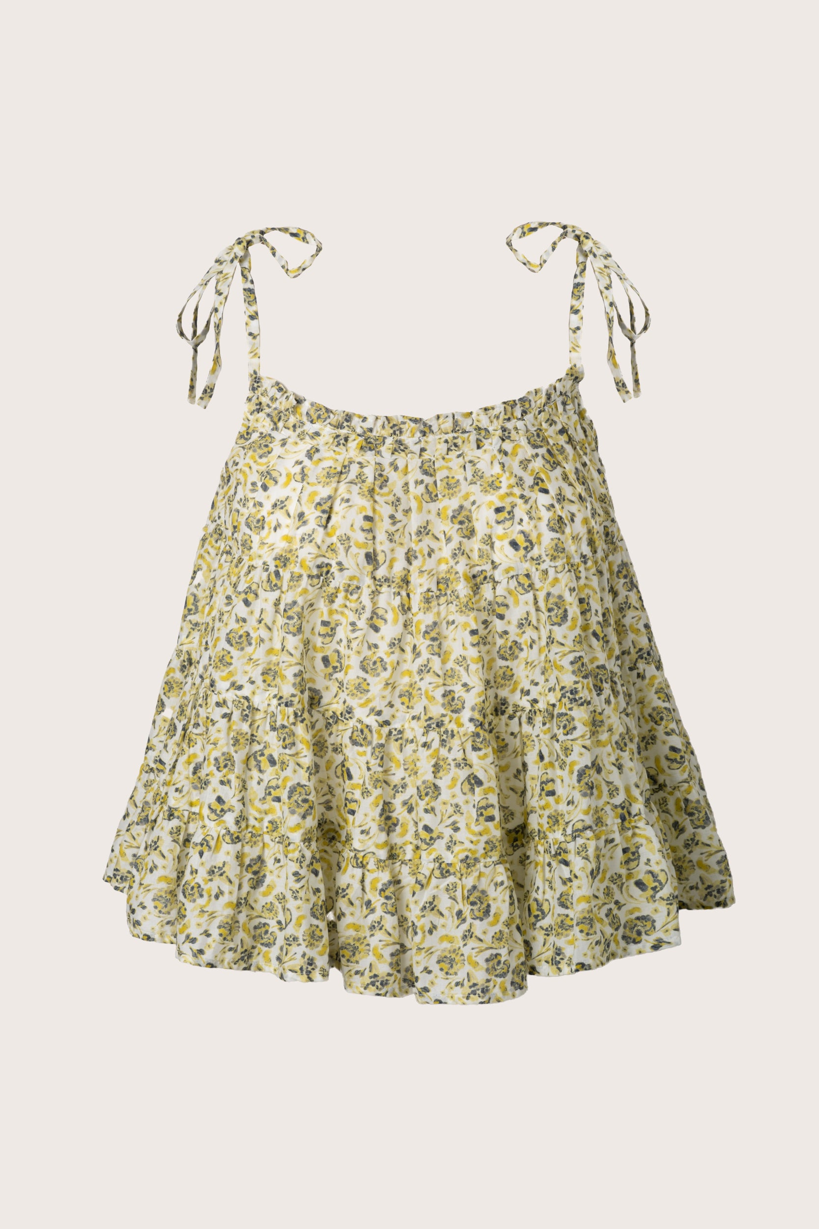 Saaz Top in Lime Floral Print