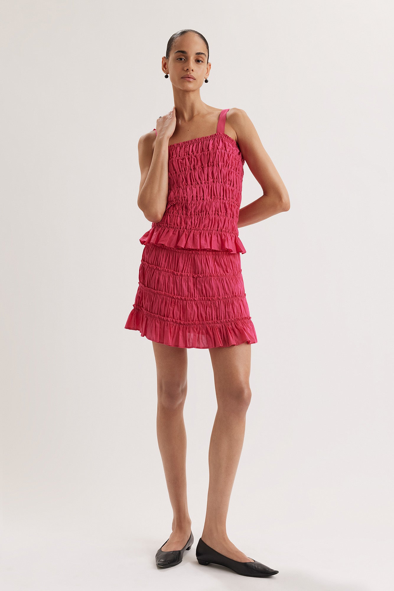 Cassis Skirt in Bougainvillea