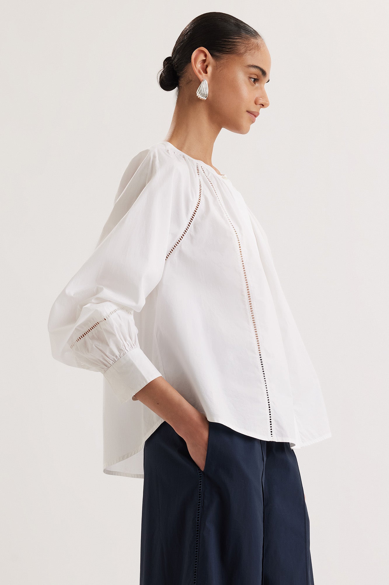 Roshni Top in White