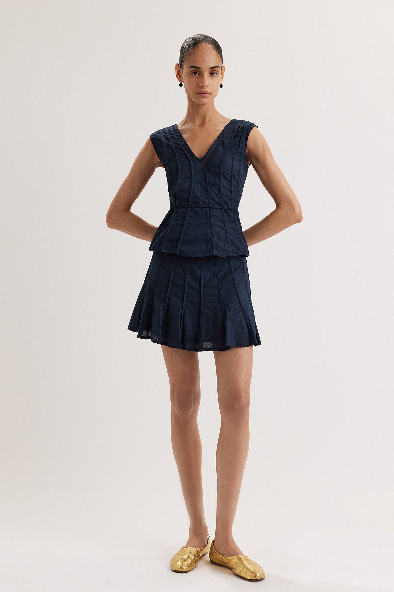 Sitaron Skirt in Navy