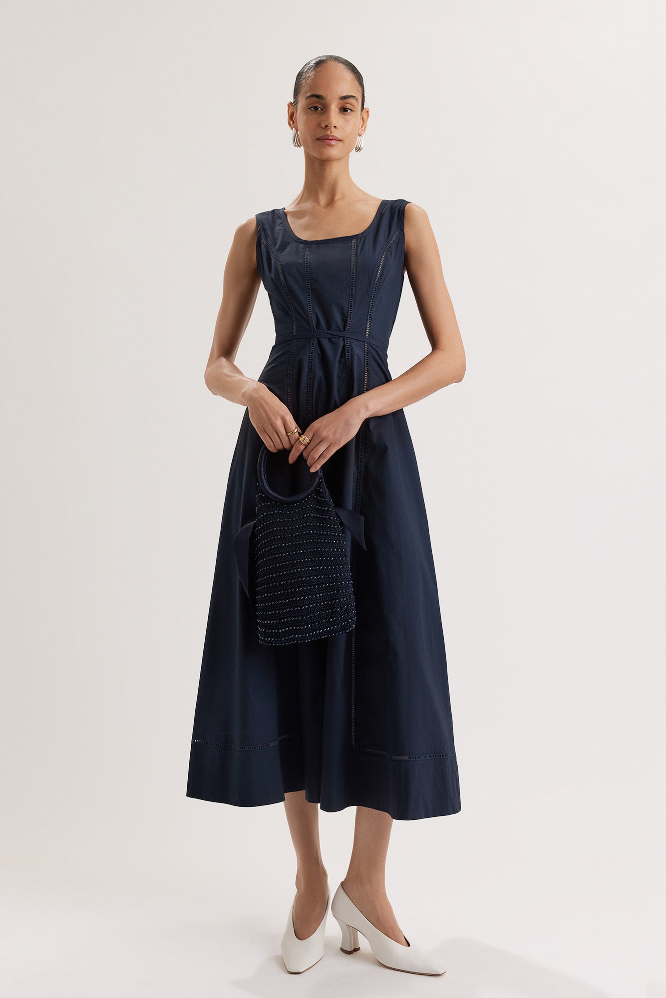 Harini Dress in Navy