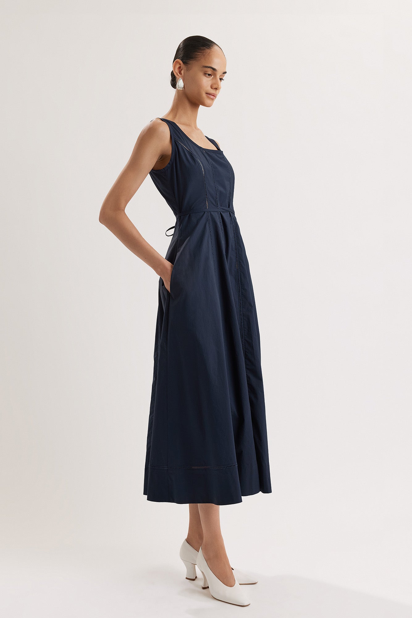 Harini Dress in Navy
