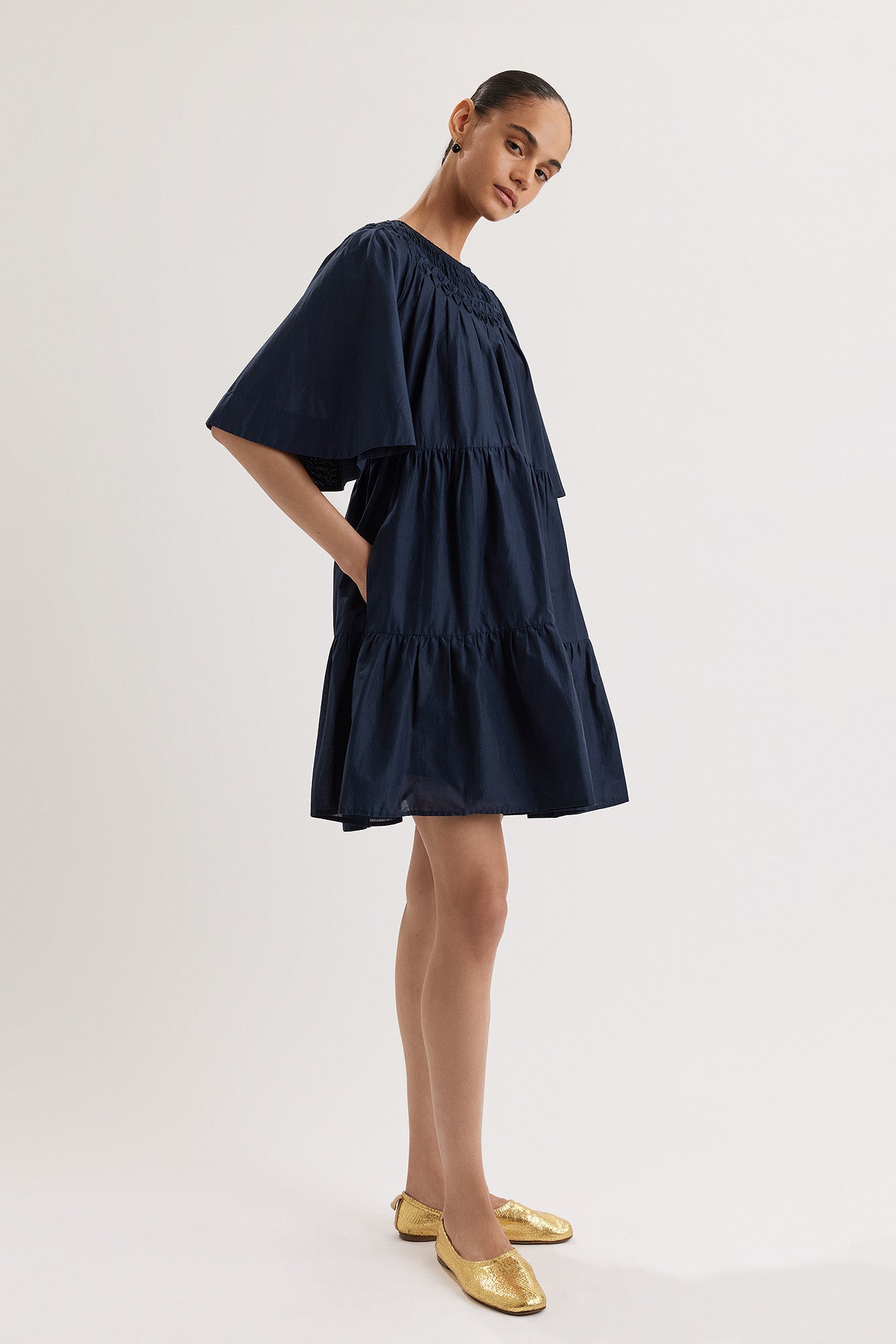 Rohilla Dress in Navy