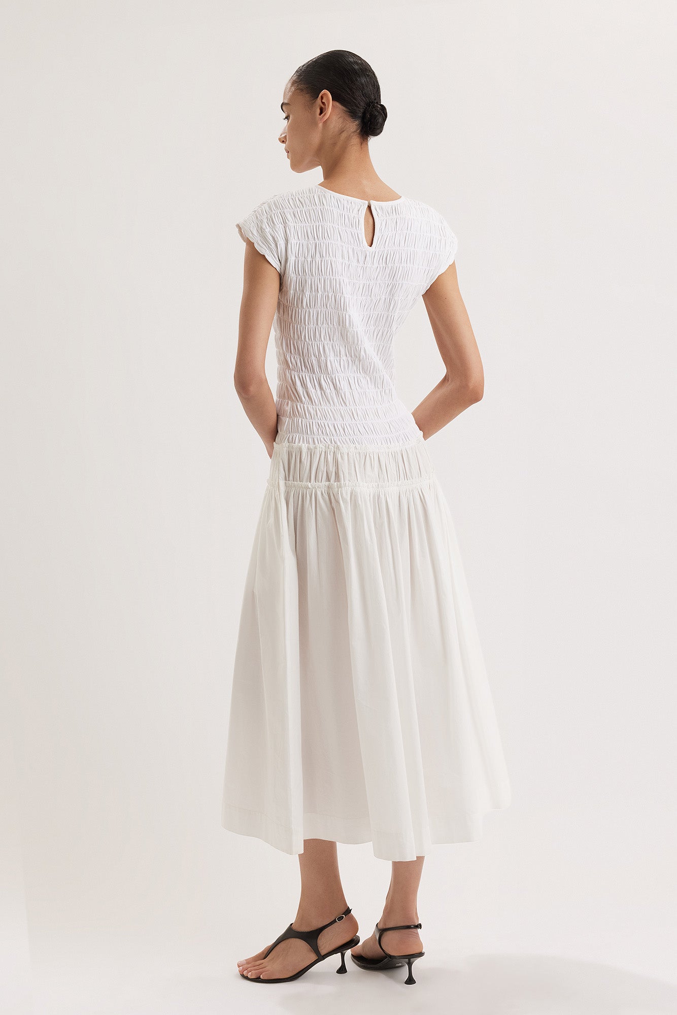 Meghna Dress in White