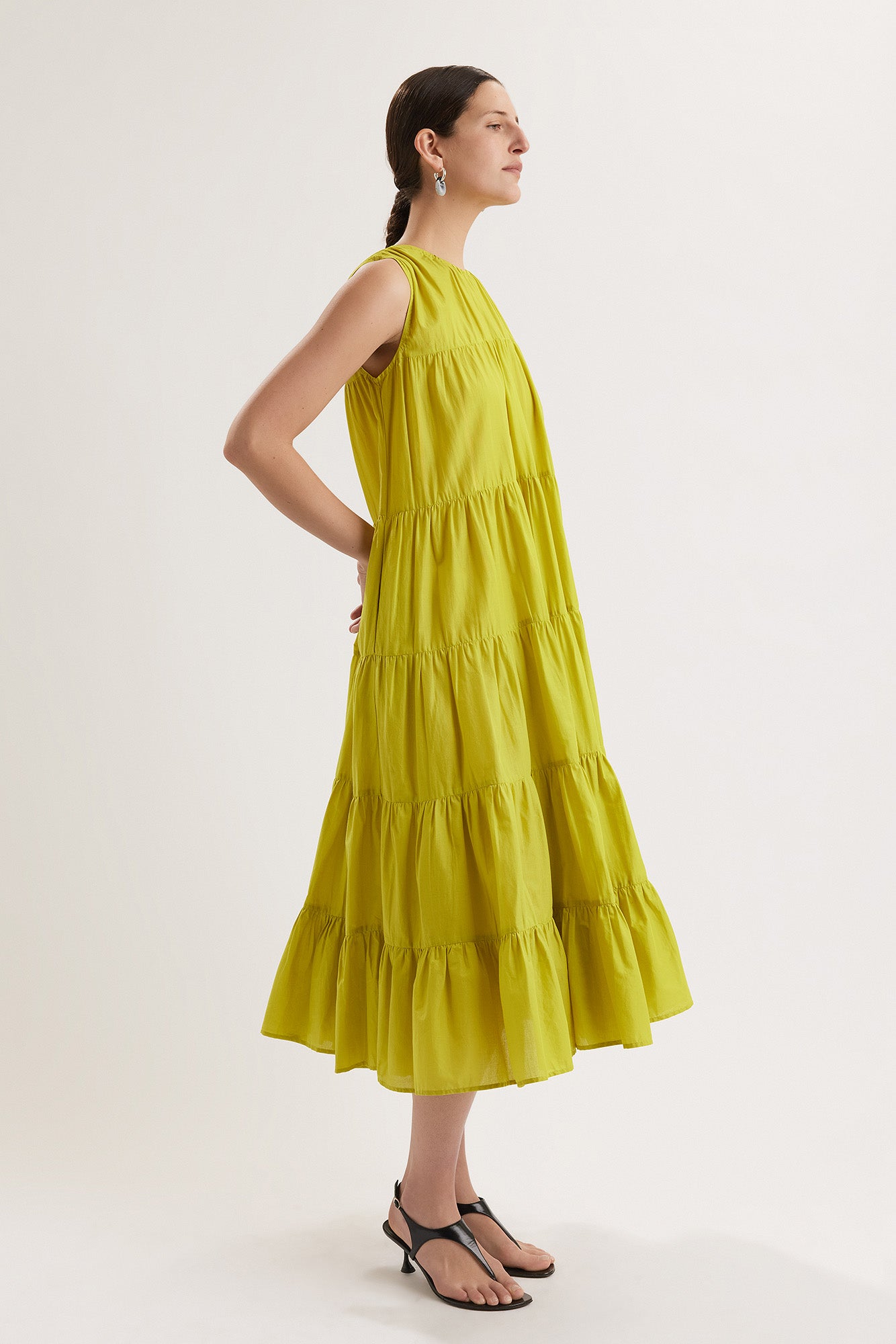 Caron Dress in Lime