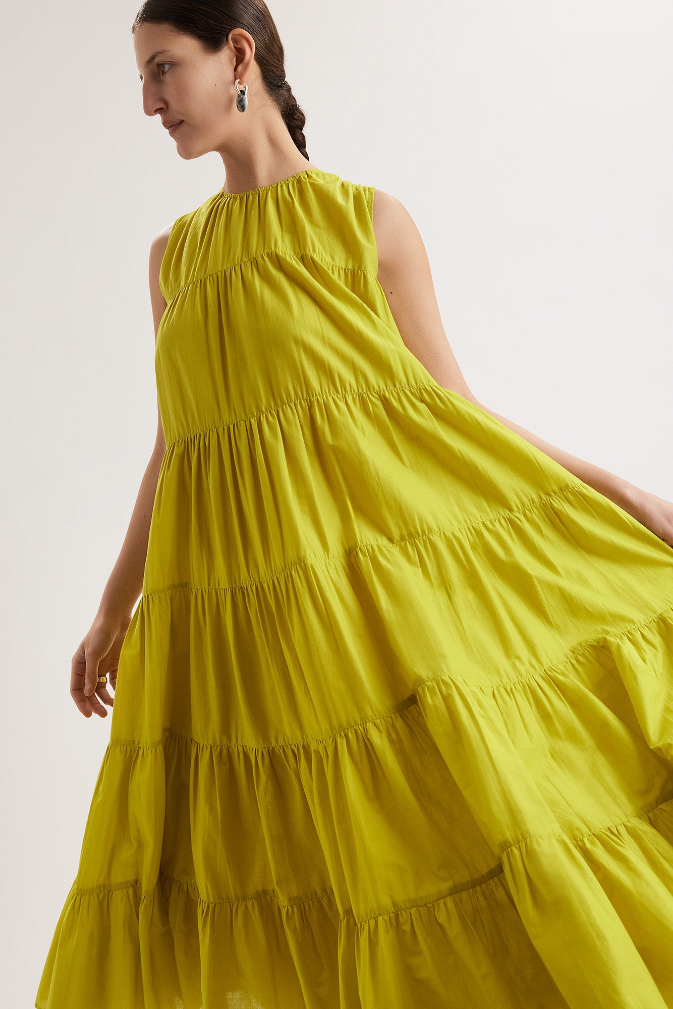 Caron Dress in Lime