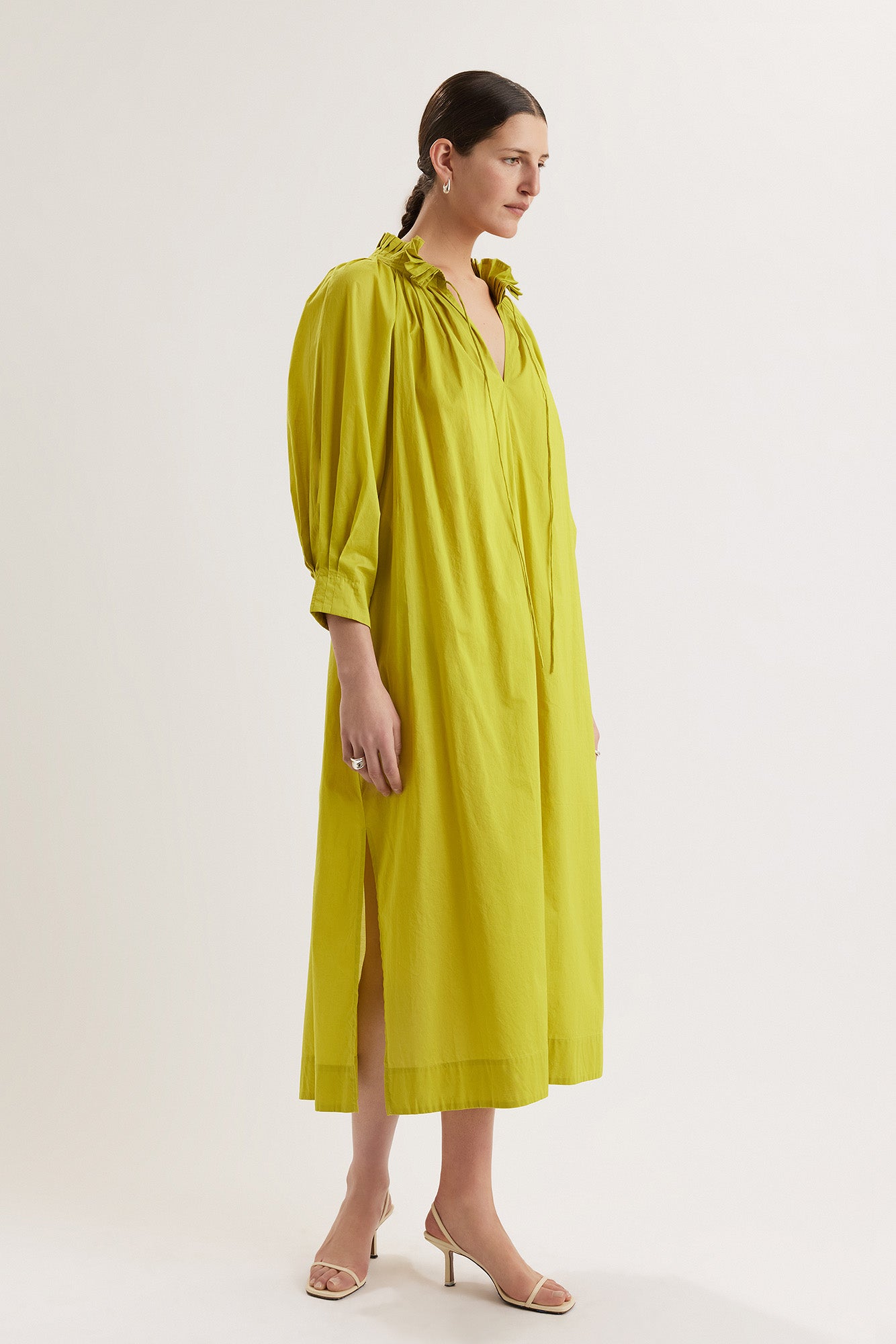 Shore Dress in Lime