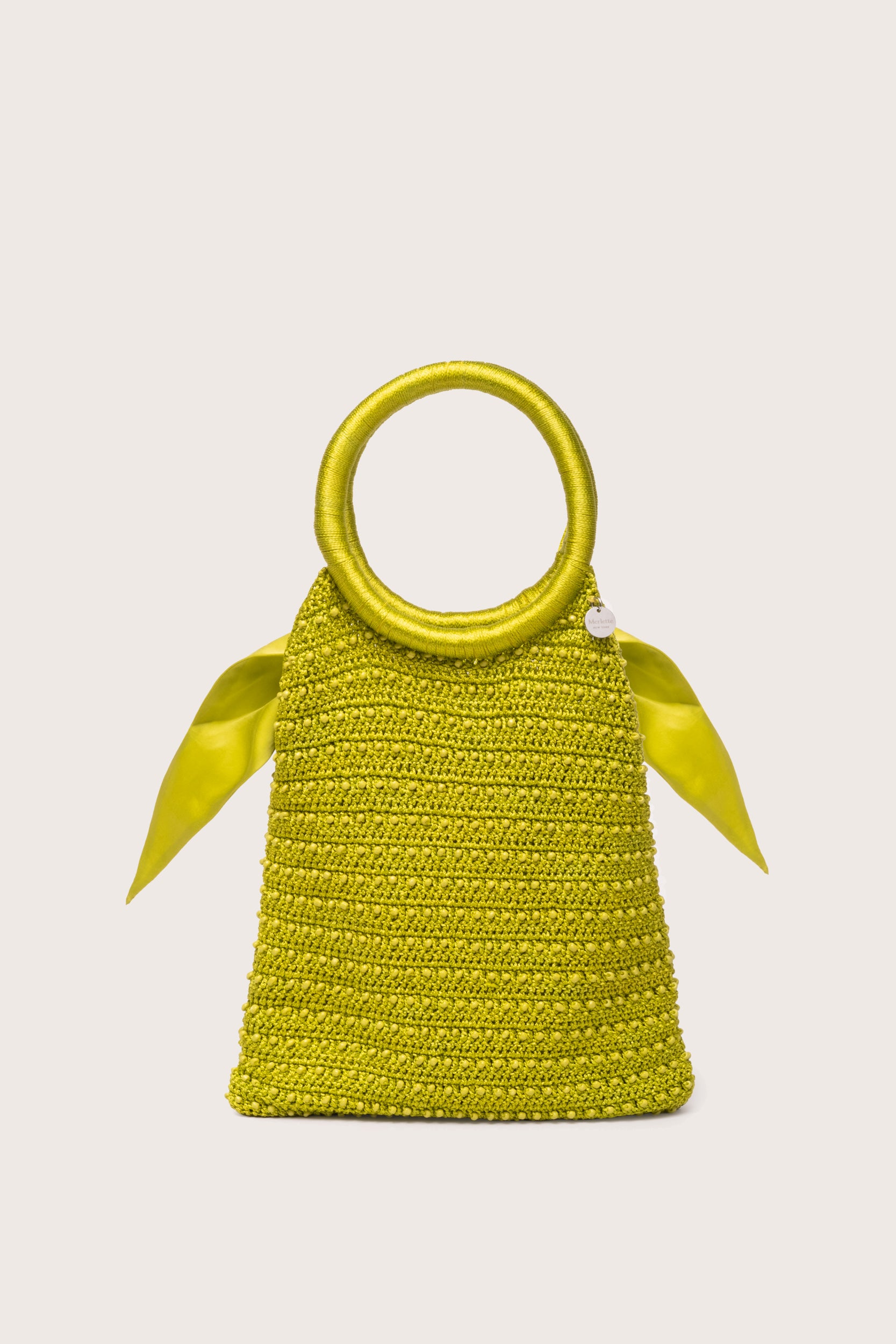 かごバッグ+ストローバッグ MANI MARIS    journey Maris Bag in Lime