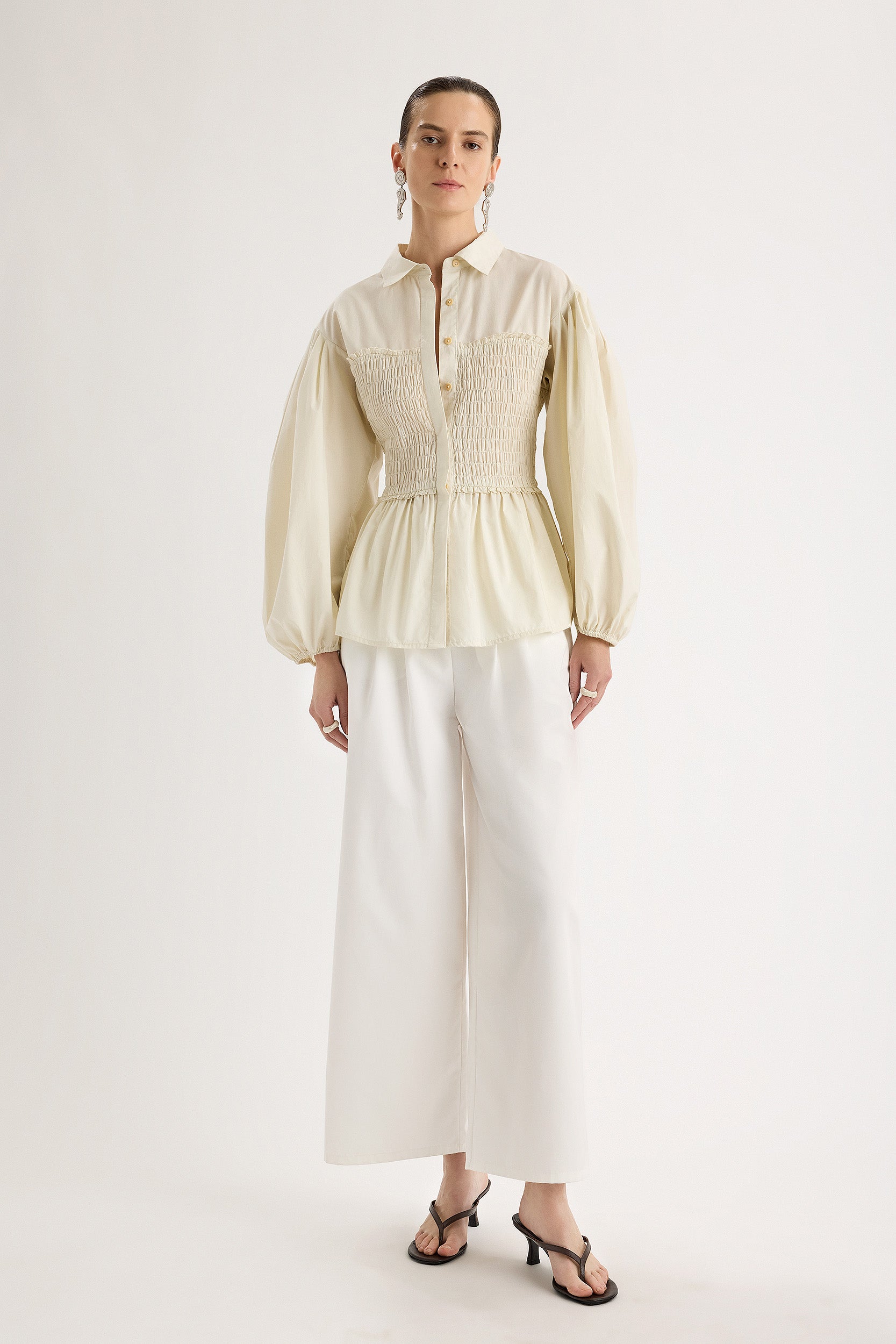 Sabina Top in Chalk