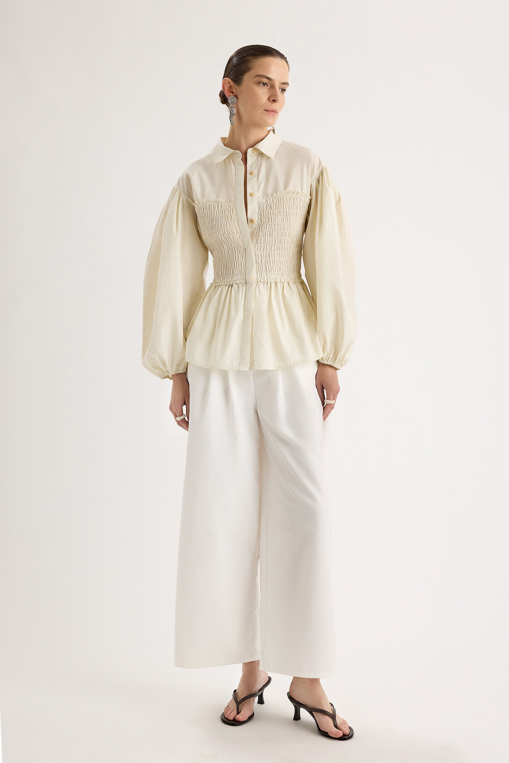 Sabina Top in Chalk
