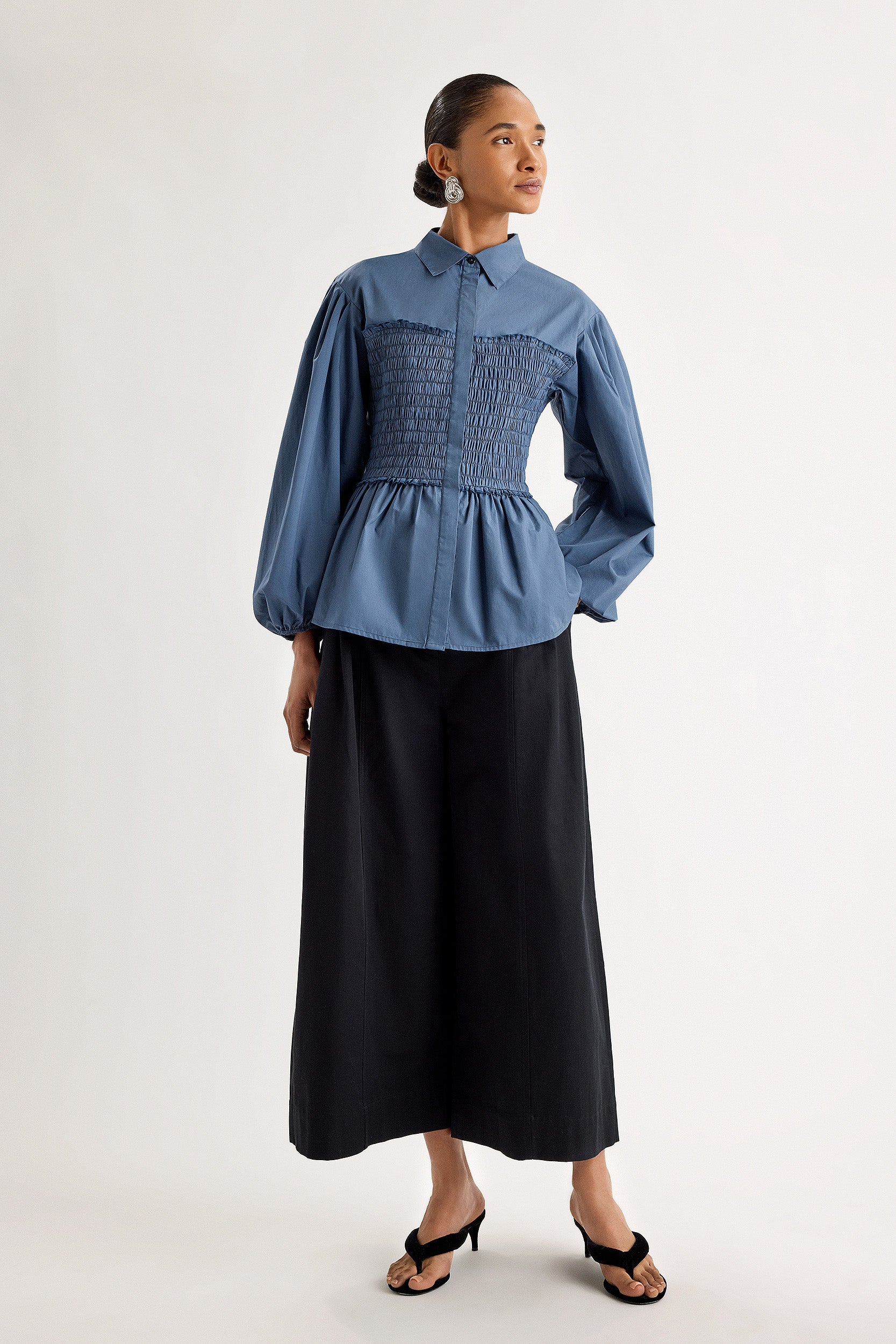 Sabina Top in Indigo