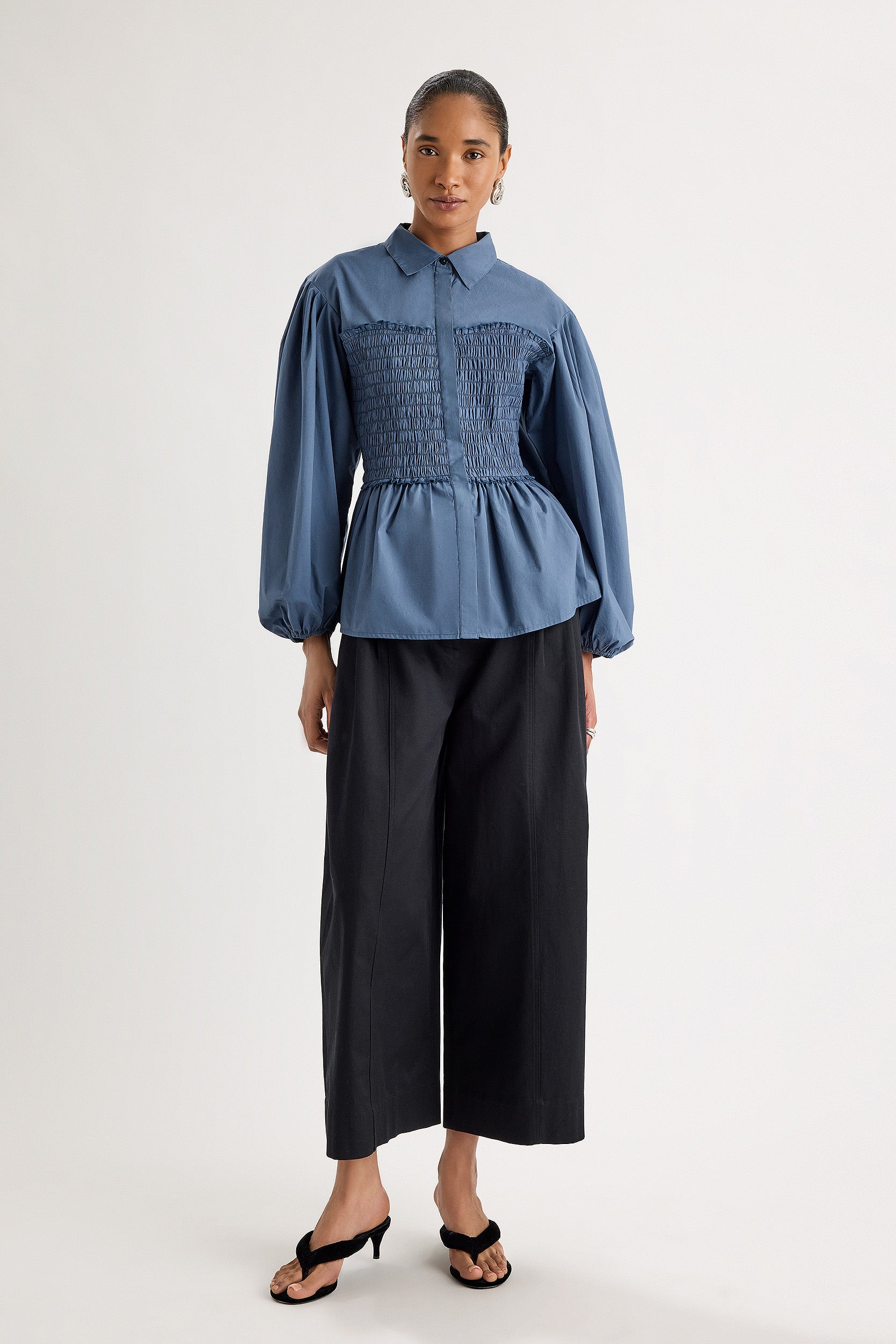 Sabina Top in Indigo