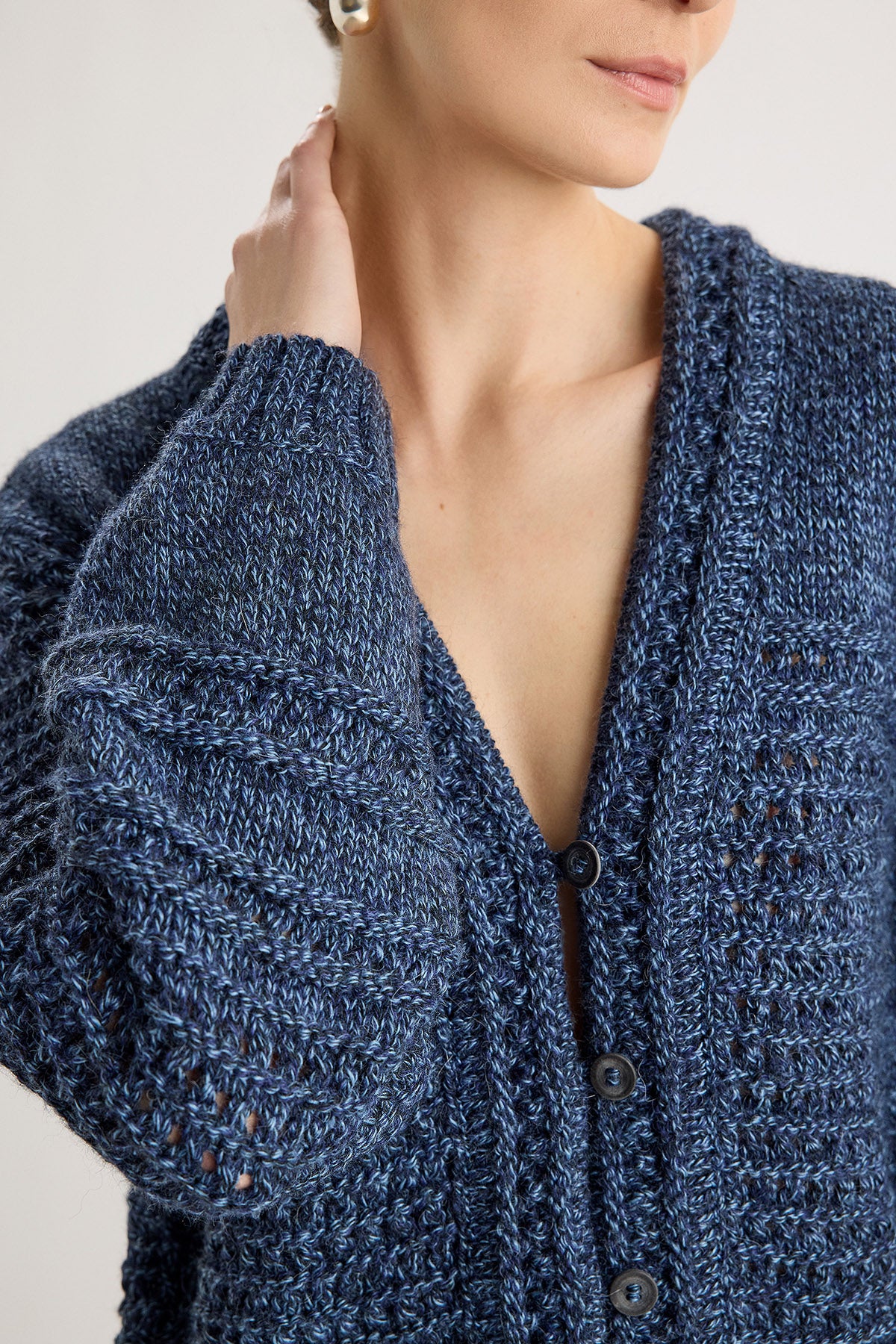 Malinalli Cardigan in Midnight