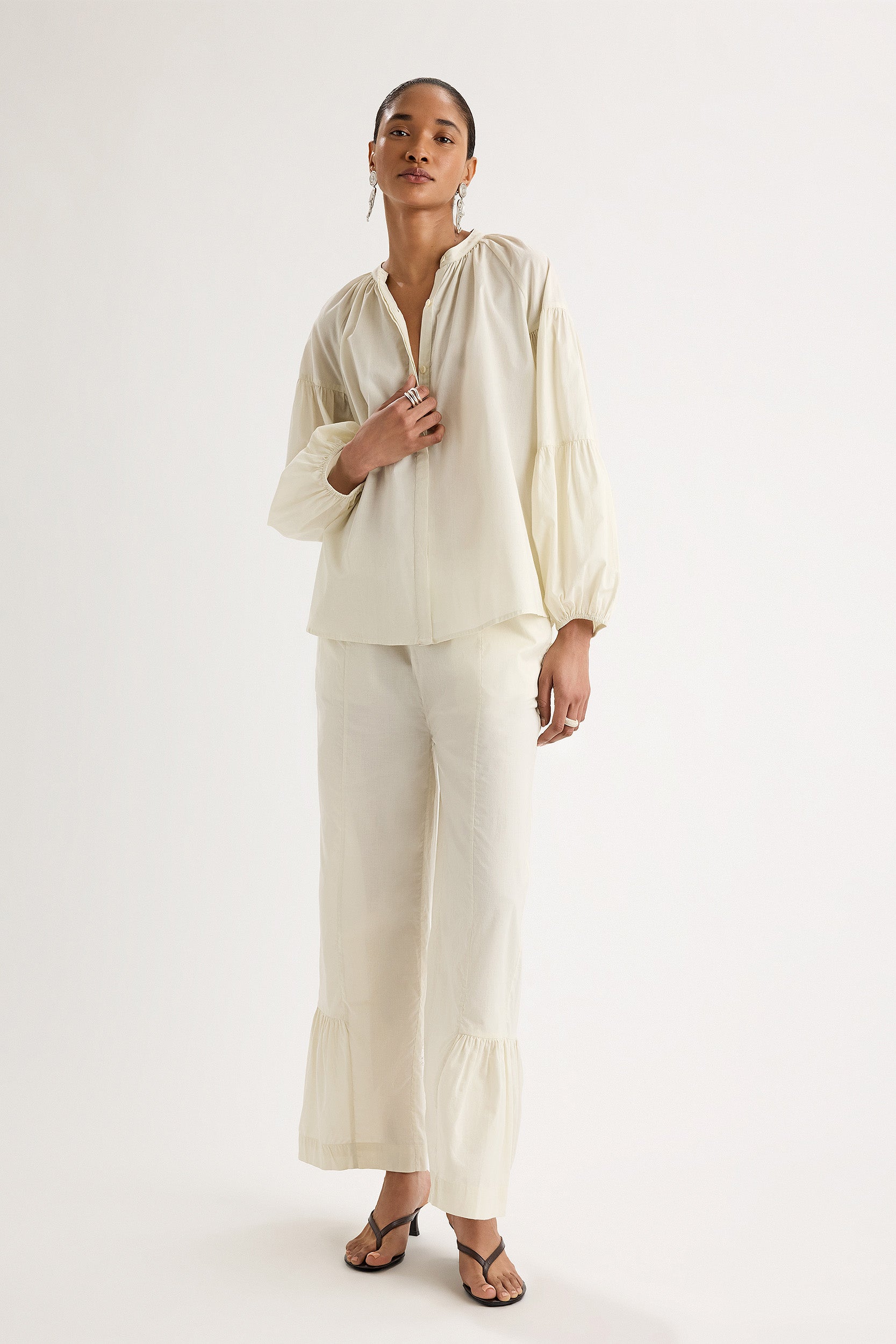 Palmas Top in Chalk