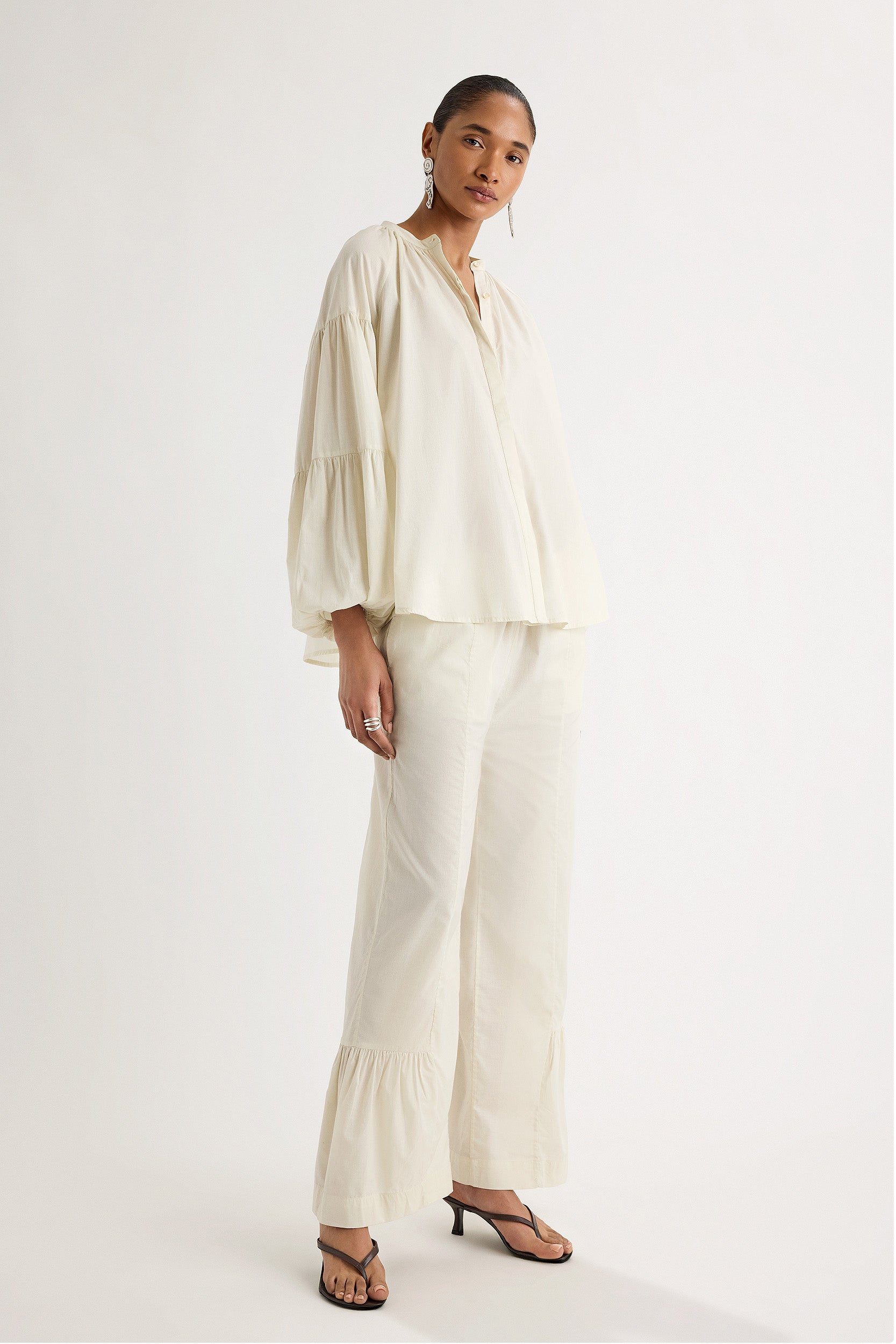 Palmas Top in Chalk