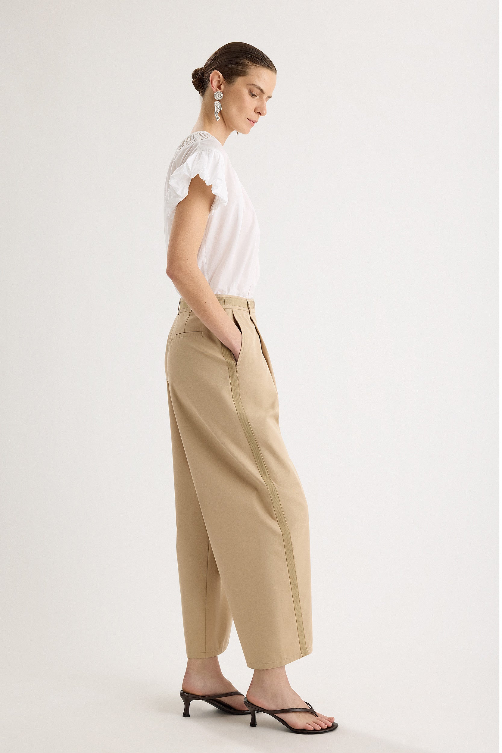 Encina Pant in Taupe