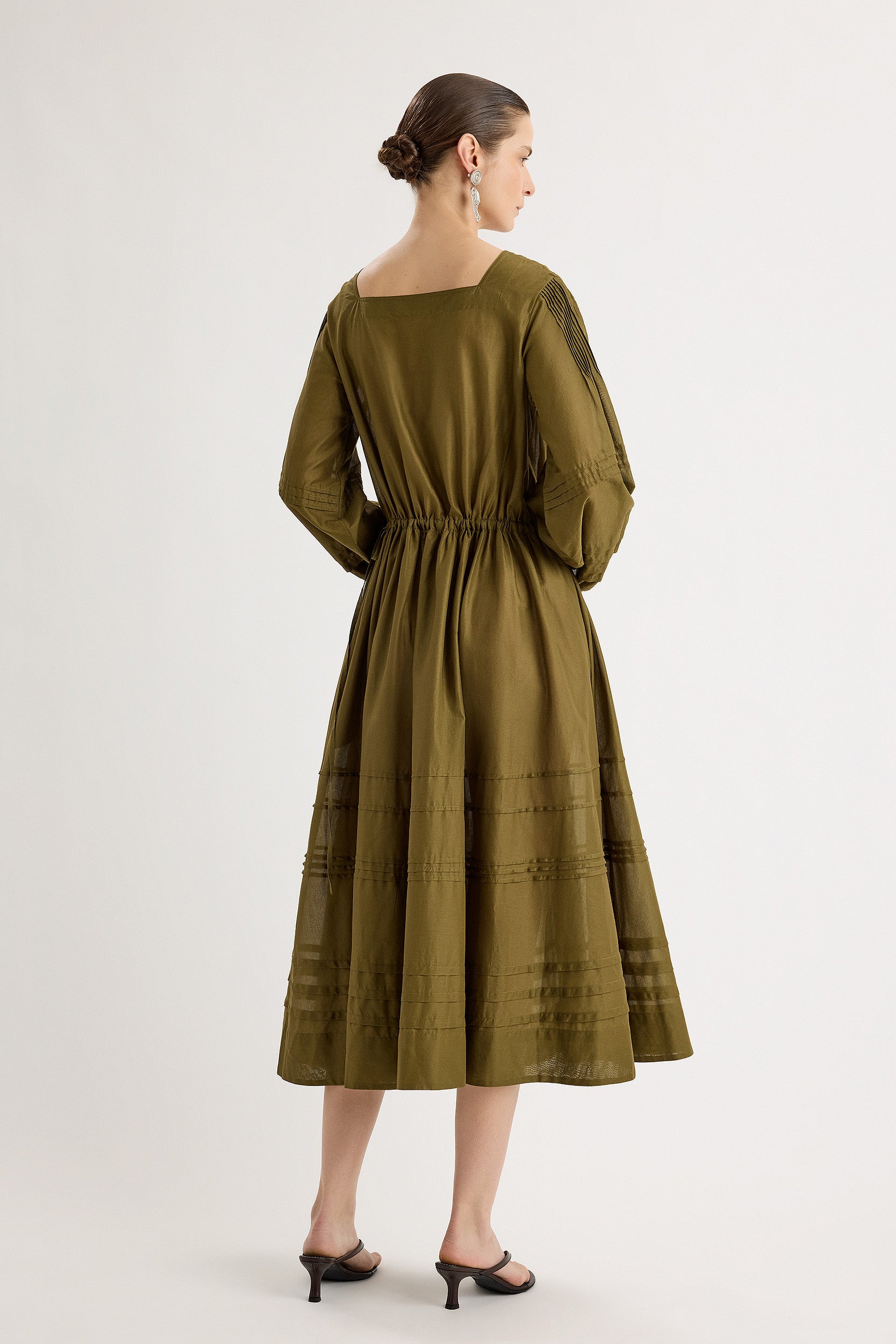 Leonora Dress in Olive
