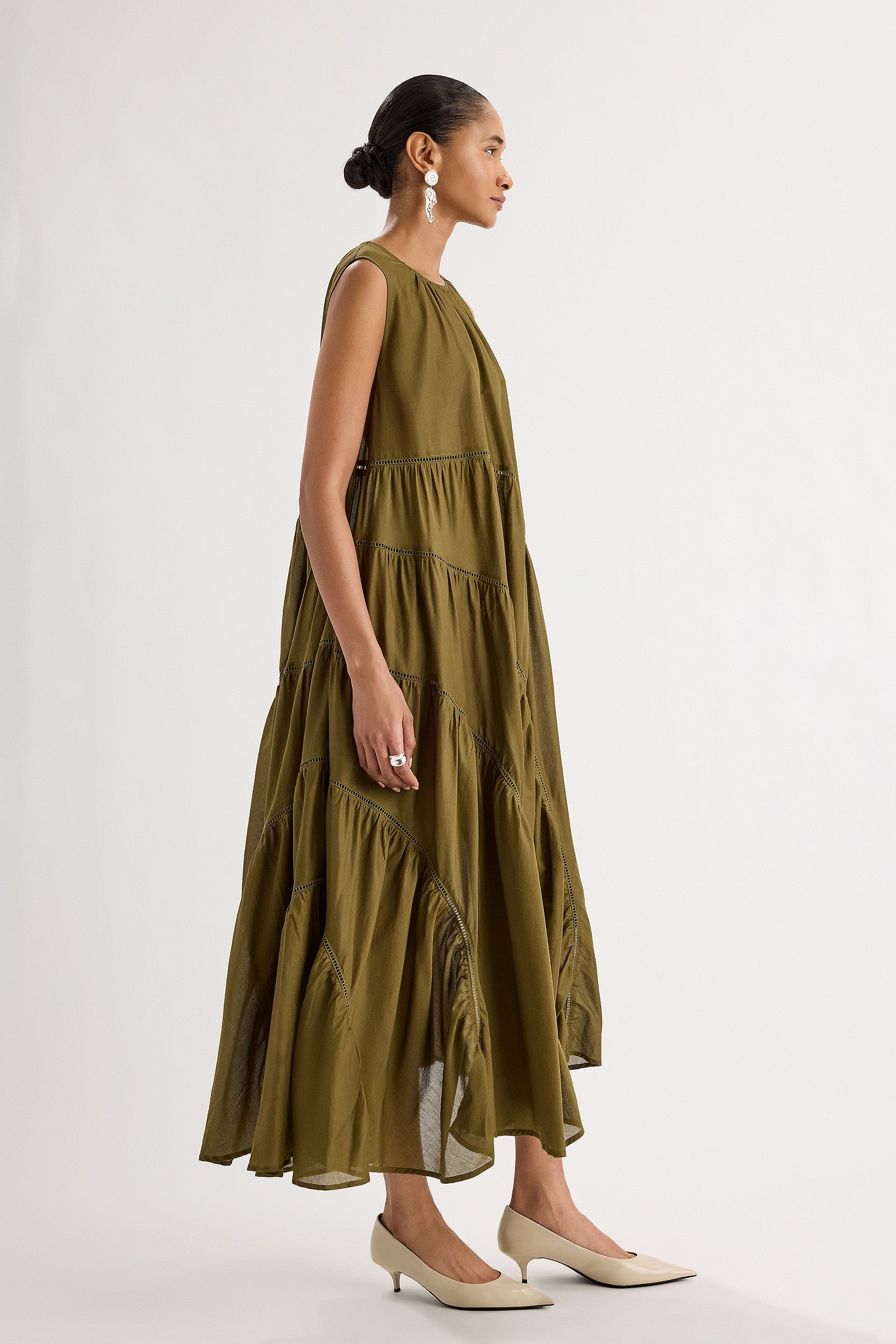 Valeria Dress in Olive