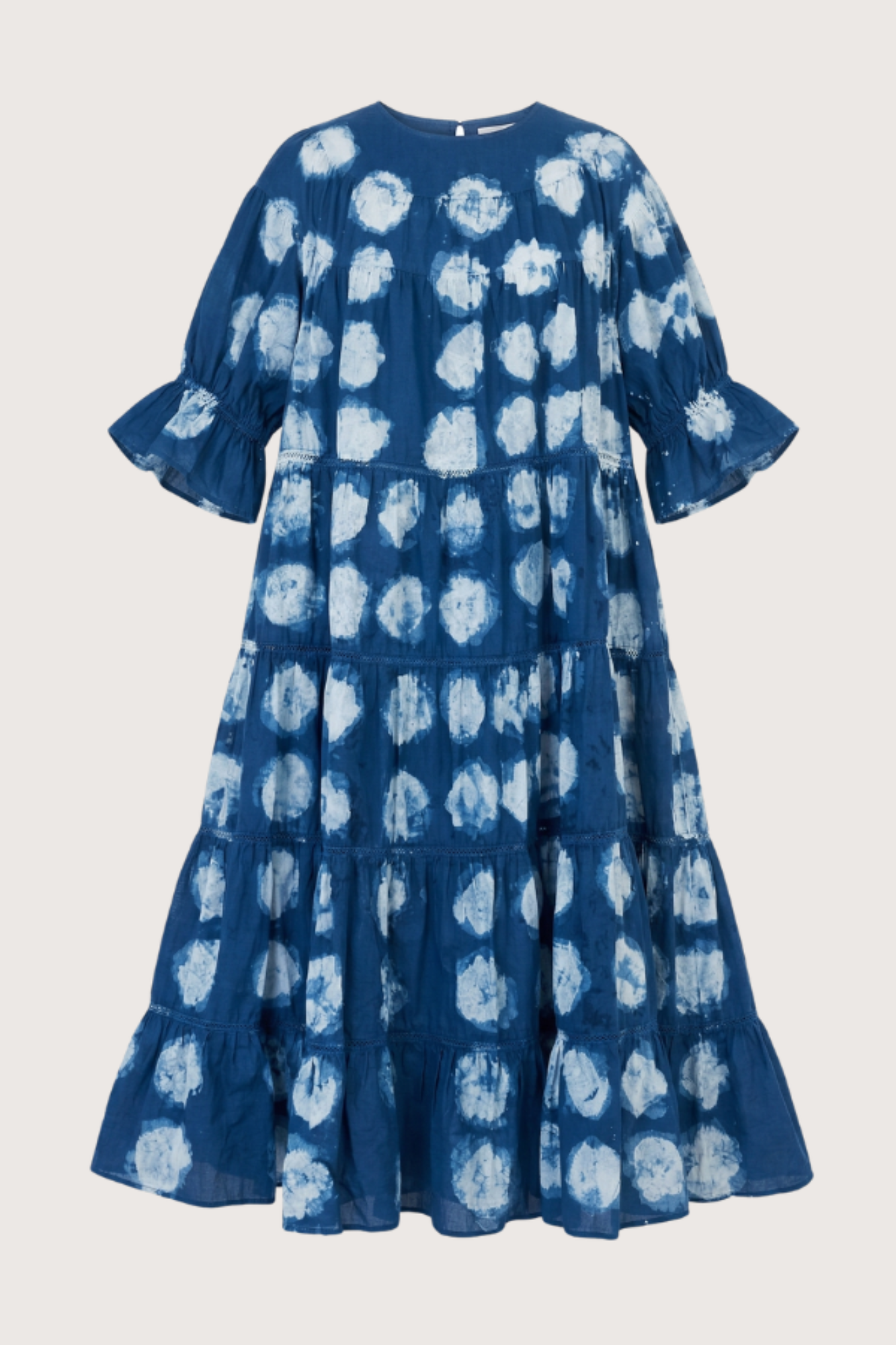 Paradis Dress in Indigo Dye