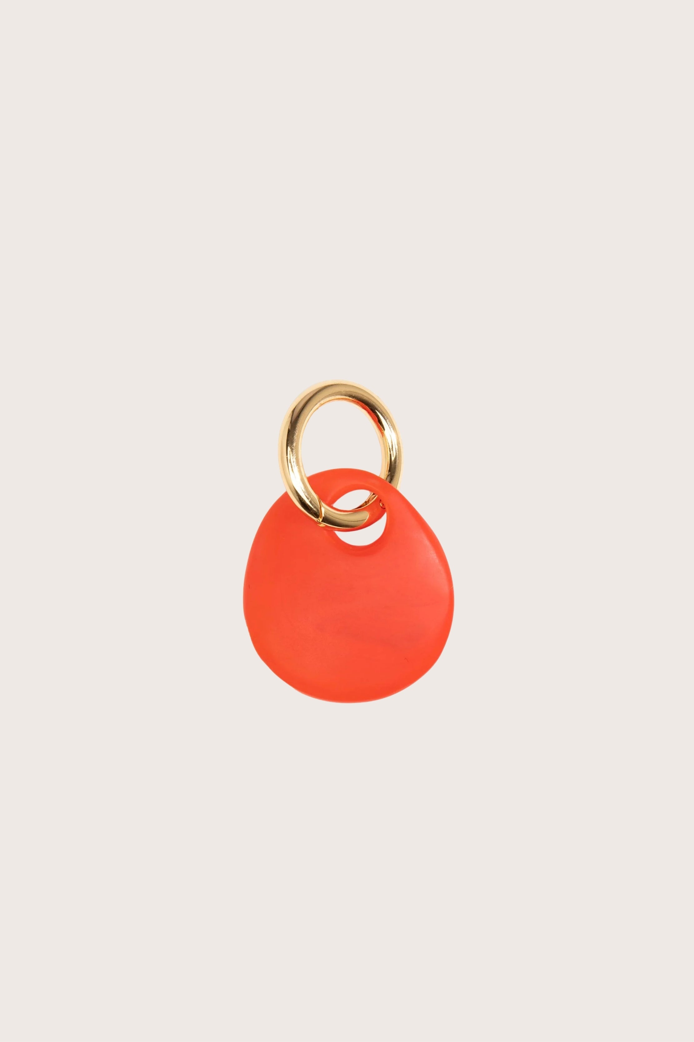 Earth Keyring in Poppy/Brass