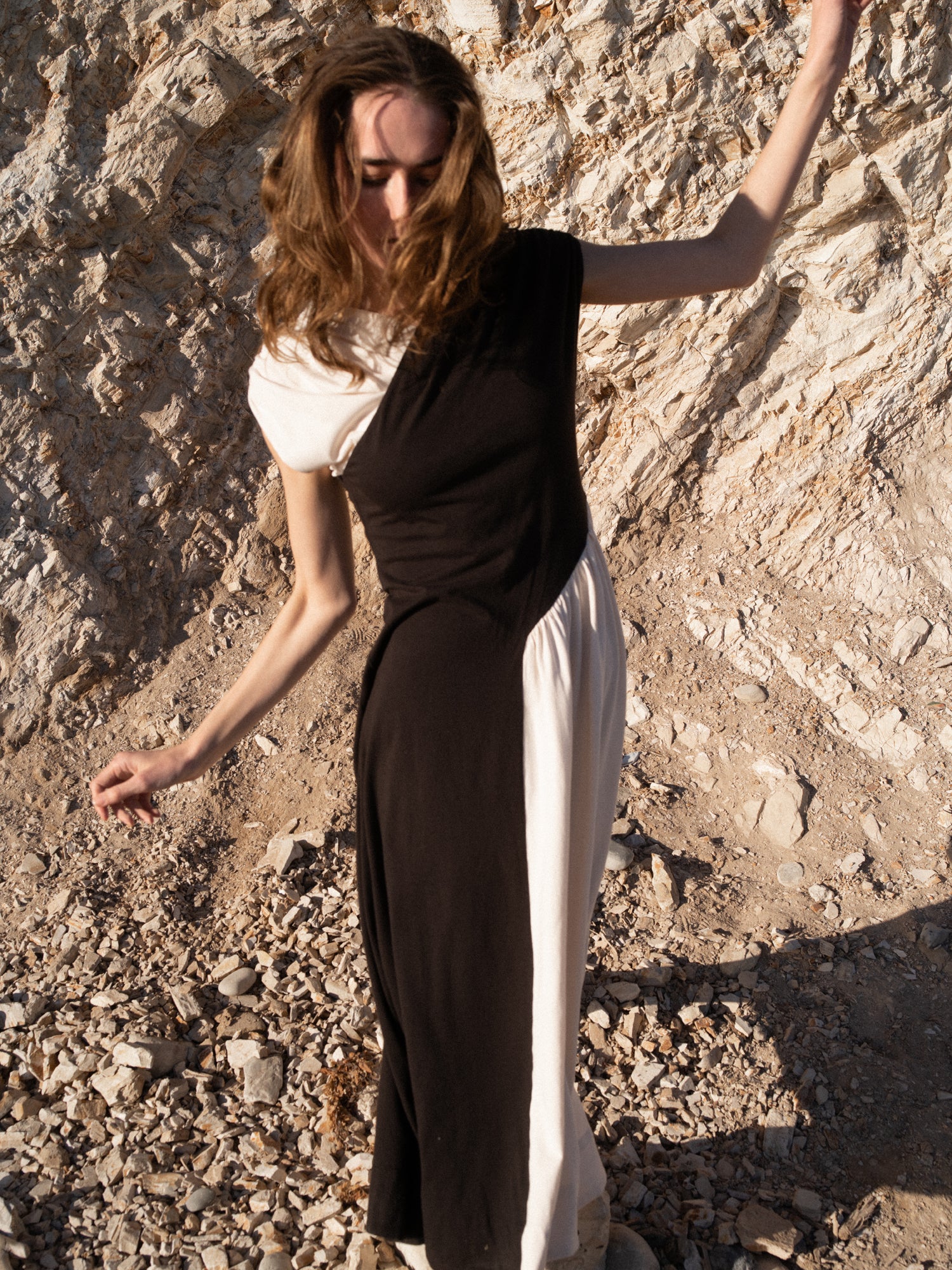 Hinoki Dress in Black Opaline Combo