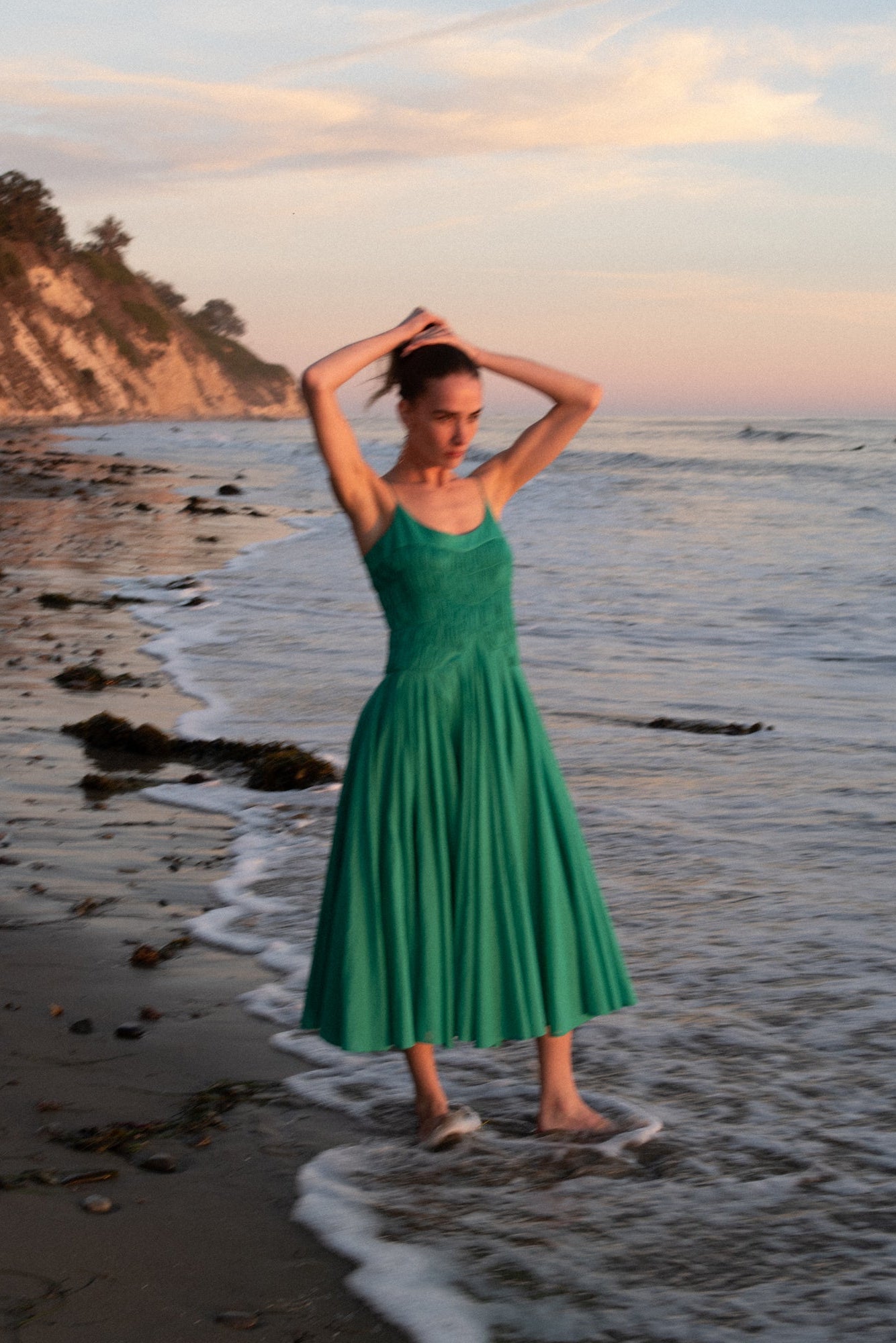 Kaede Dress in Verdant