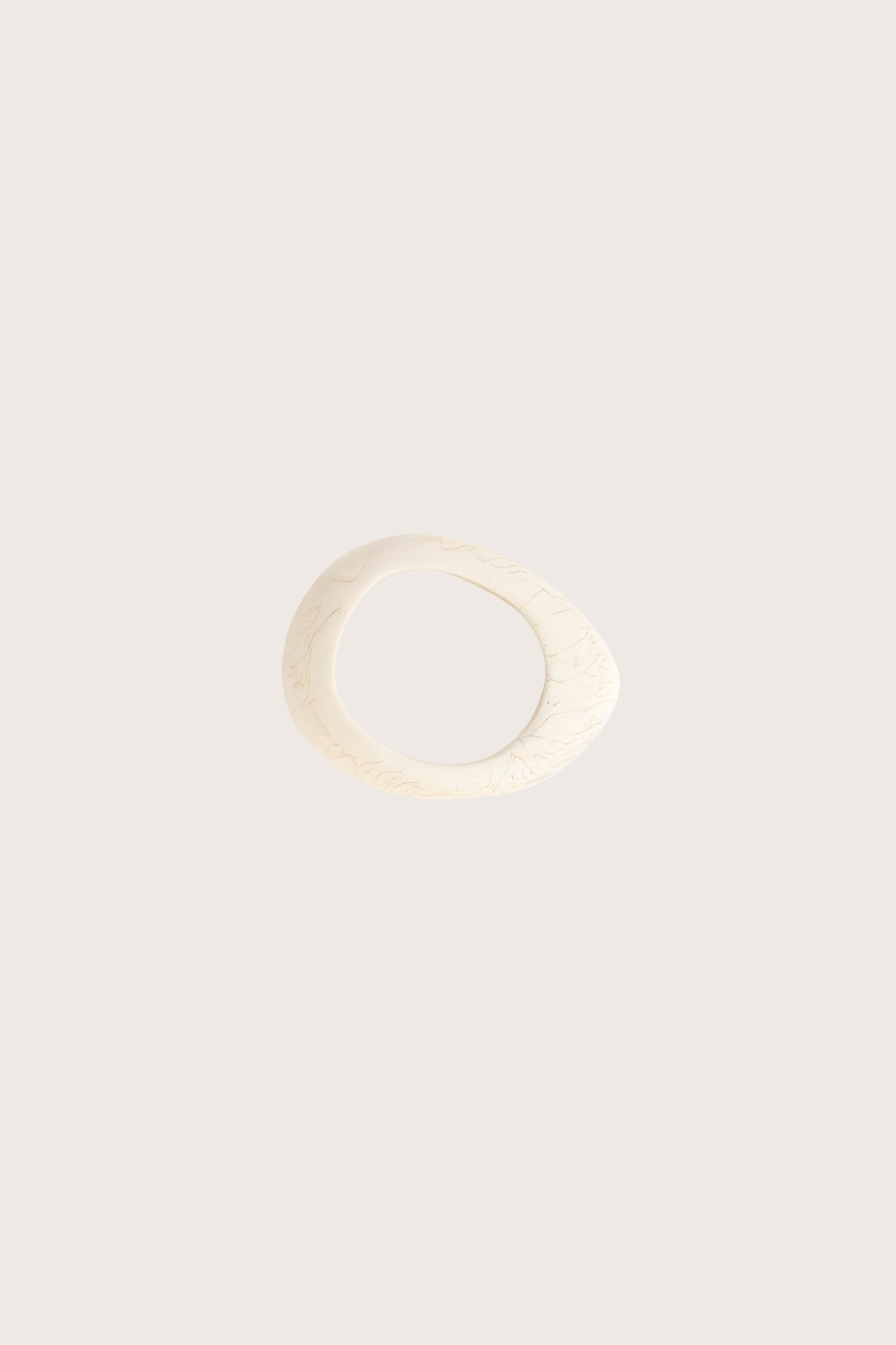 Small Rock Bangle in Chalk Swirl
