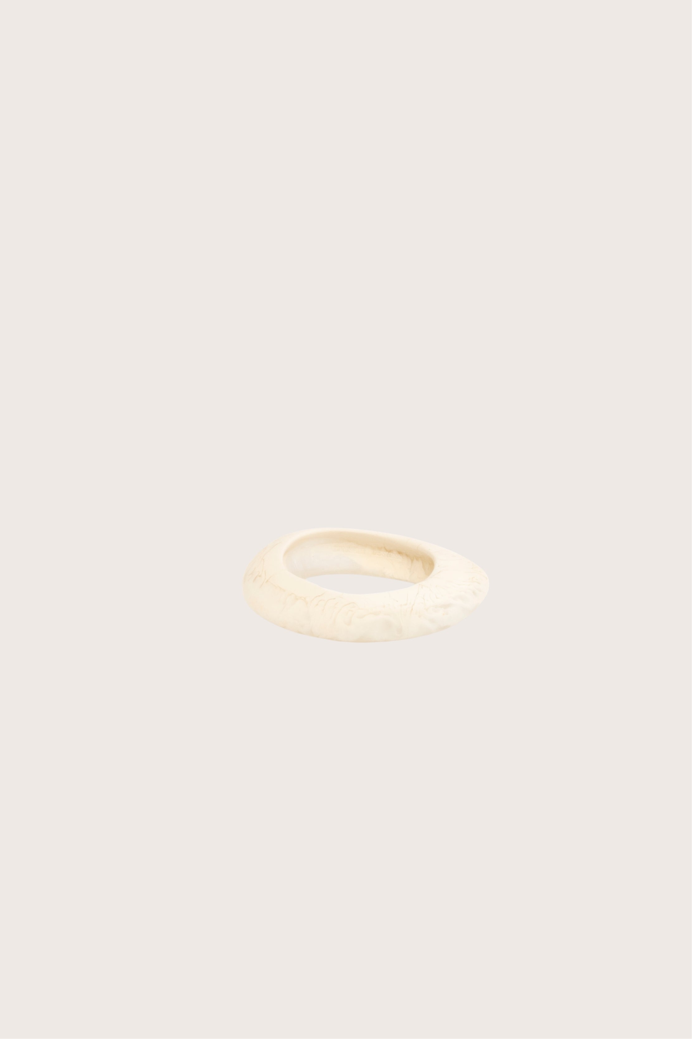 Small Rock Bangle in Chalk Swirl