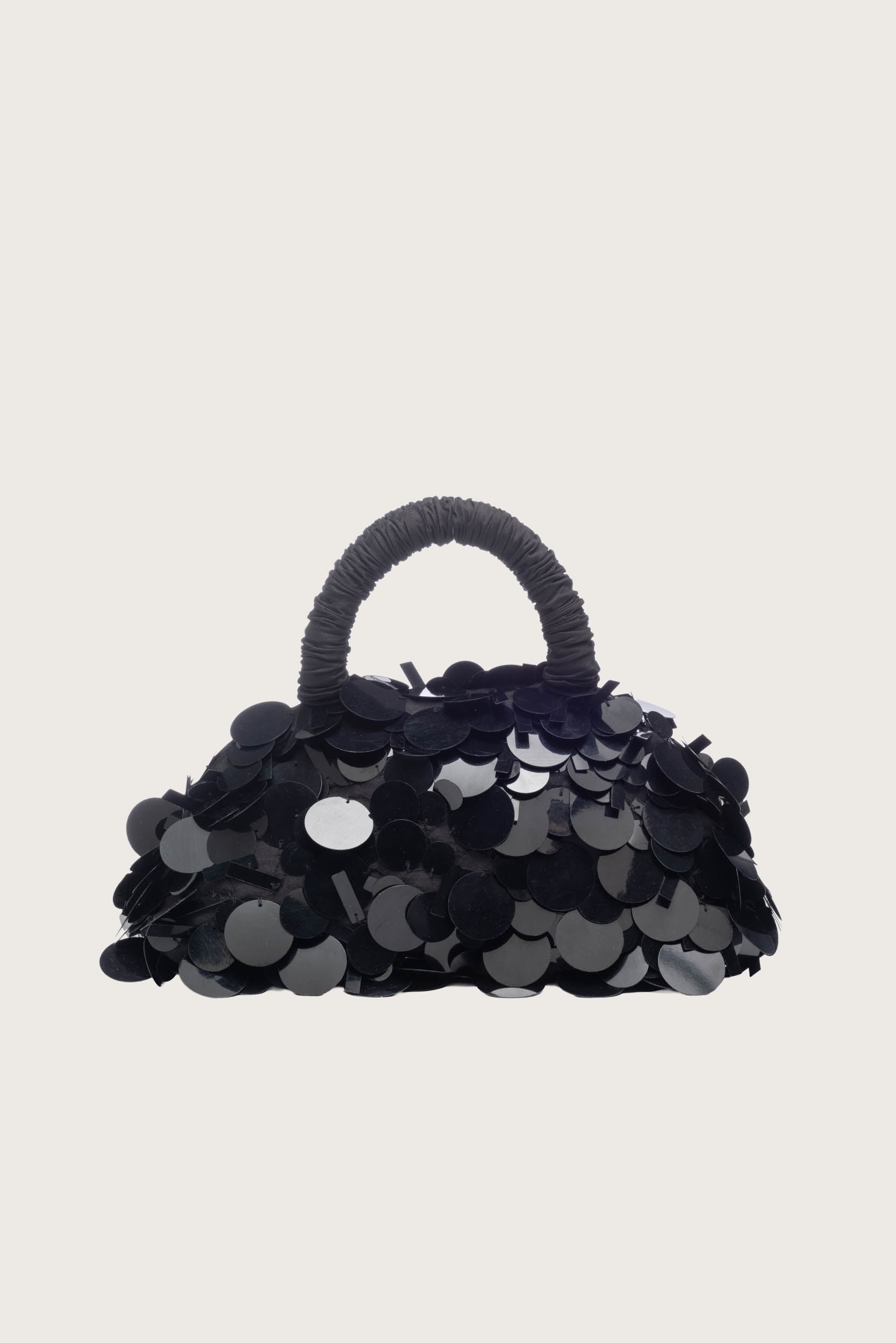 Lune Mini Sequin Bag in Black