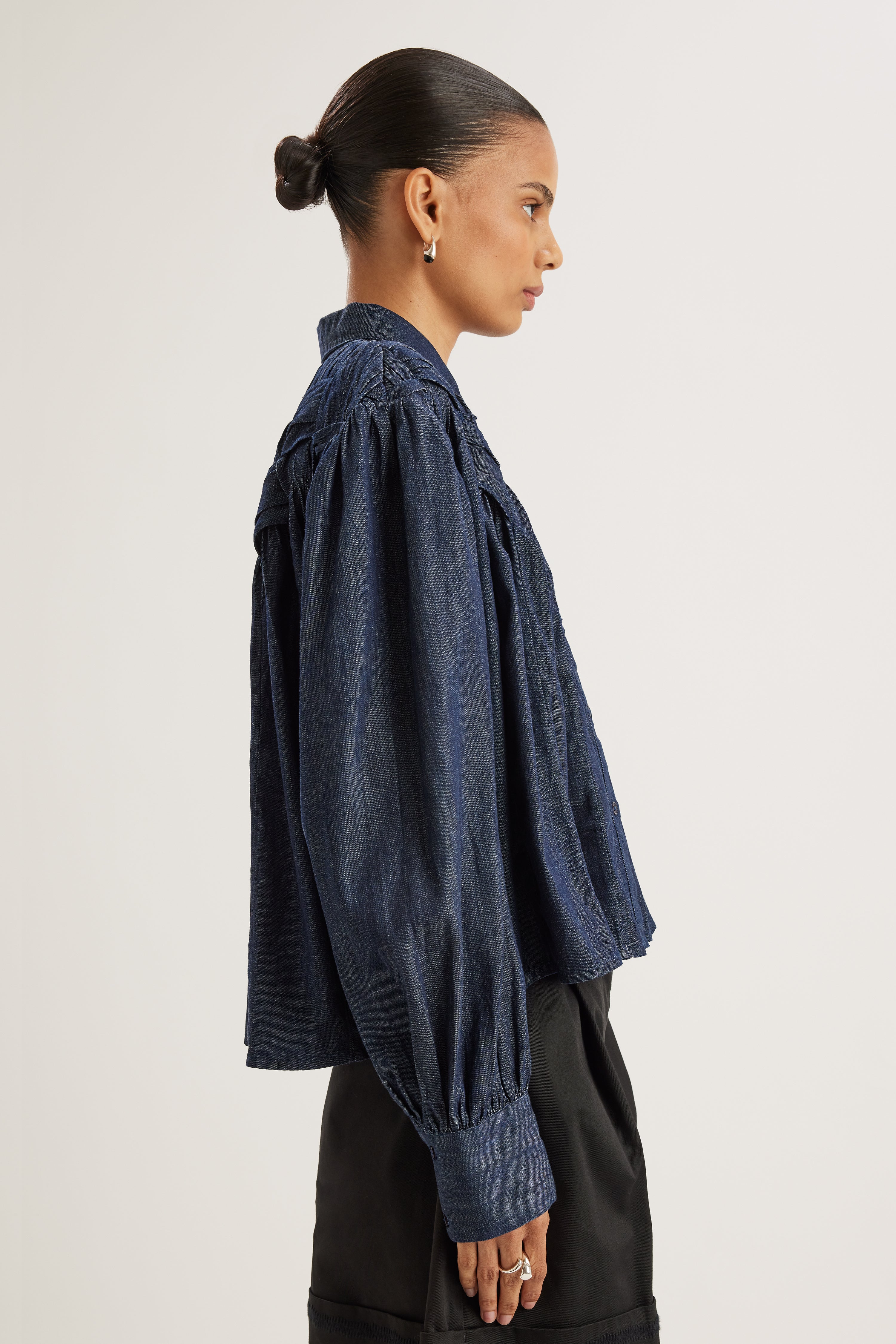 Georgica Top in Dark Denim