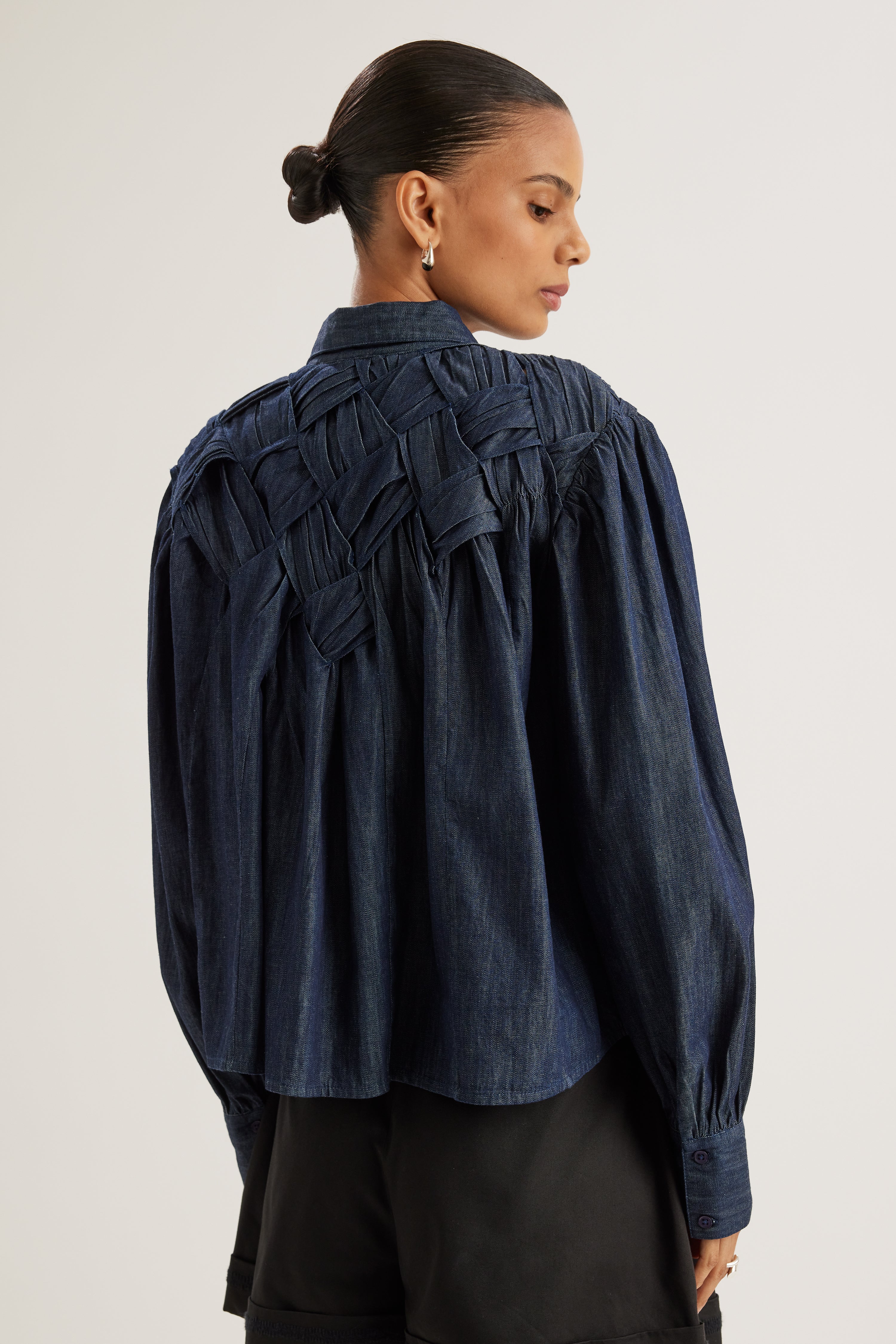 Georgica Top in Dark Denim