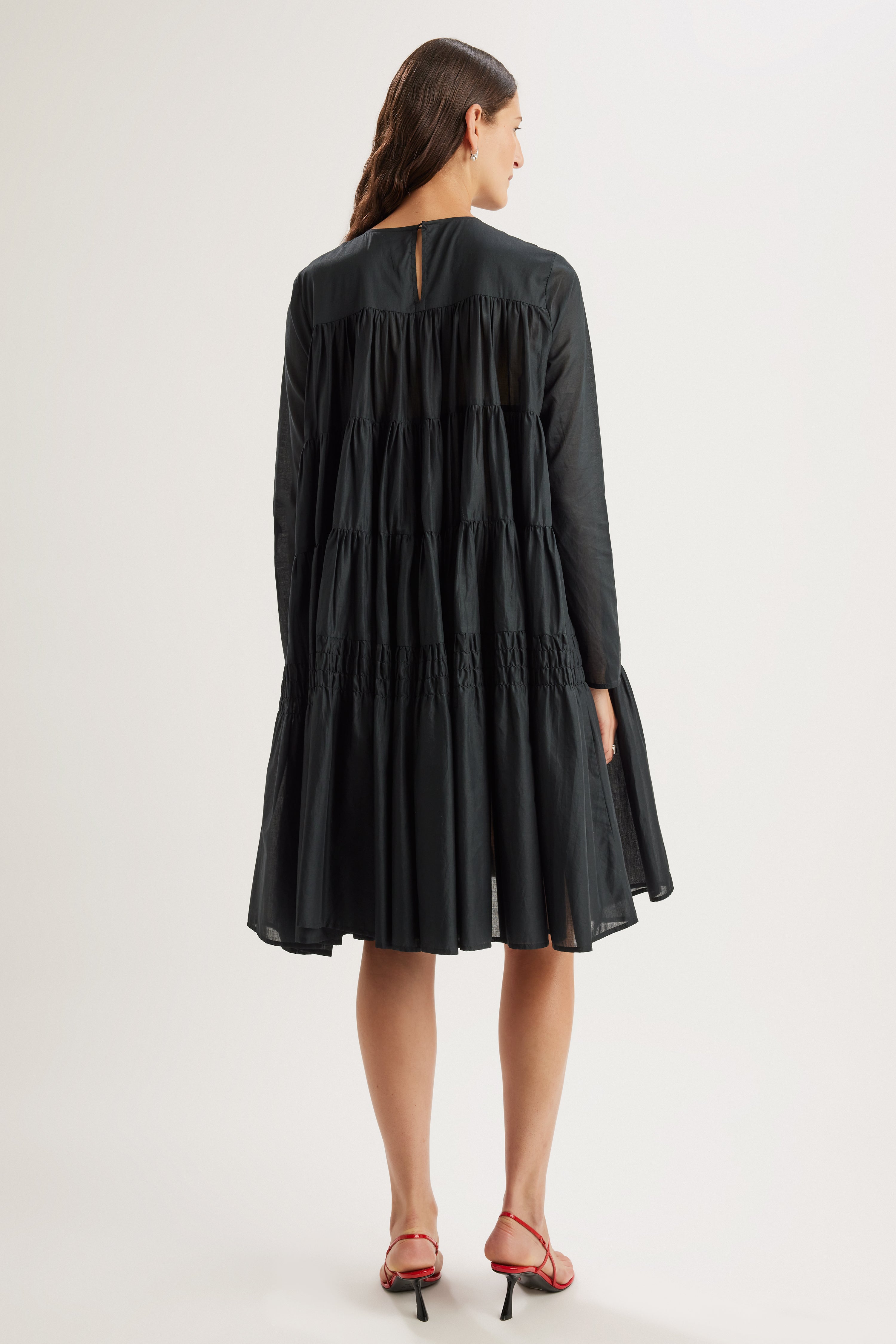 Soliman Midi Dress in Black