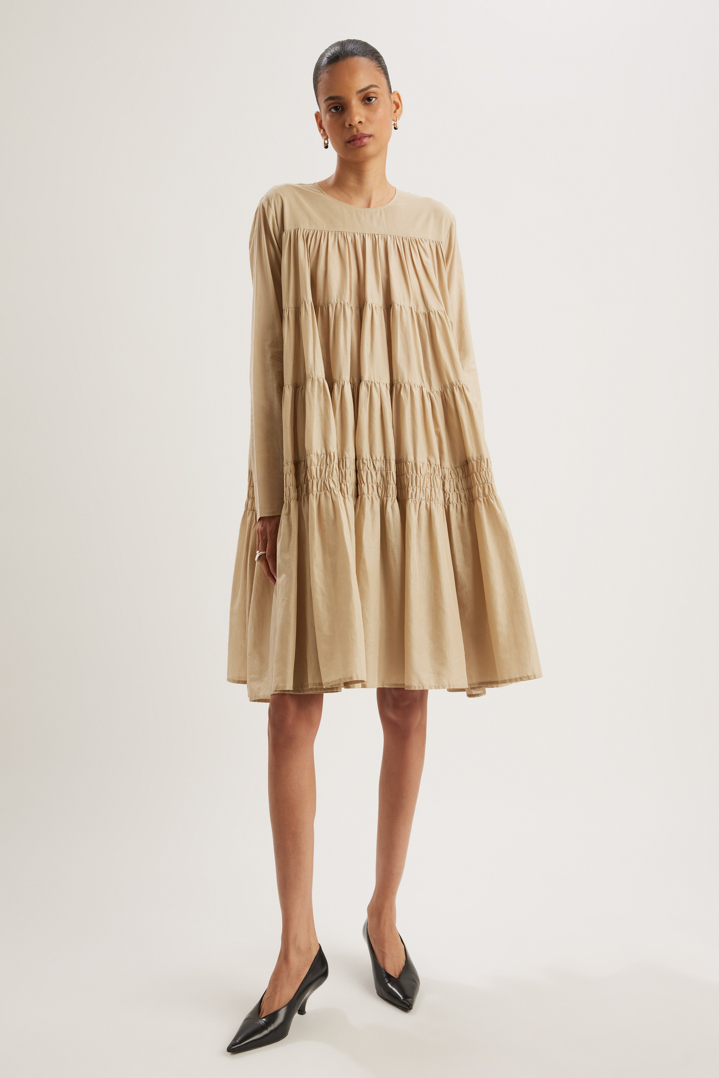Soliman Midi Dress in Sable