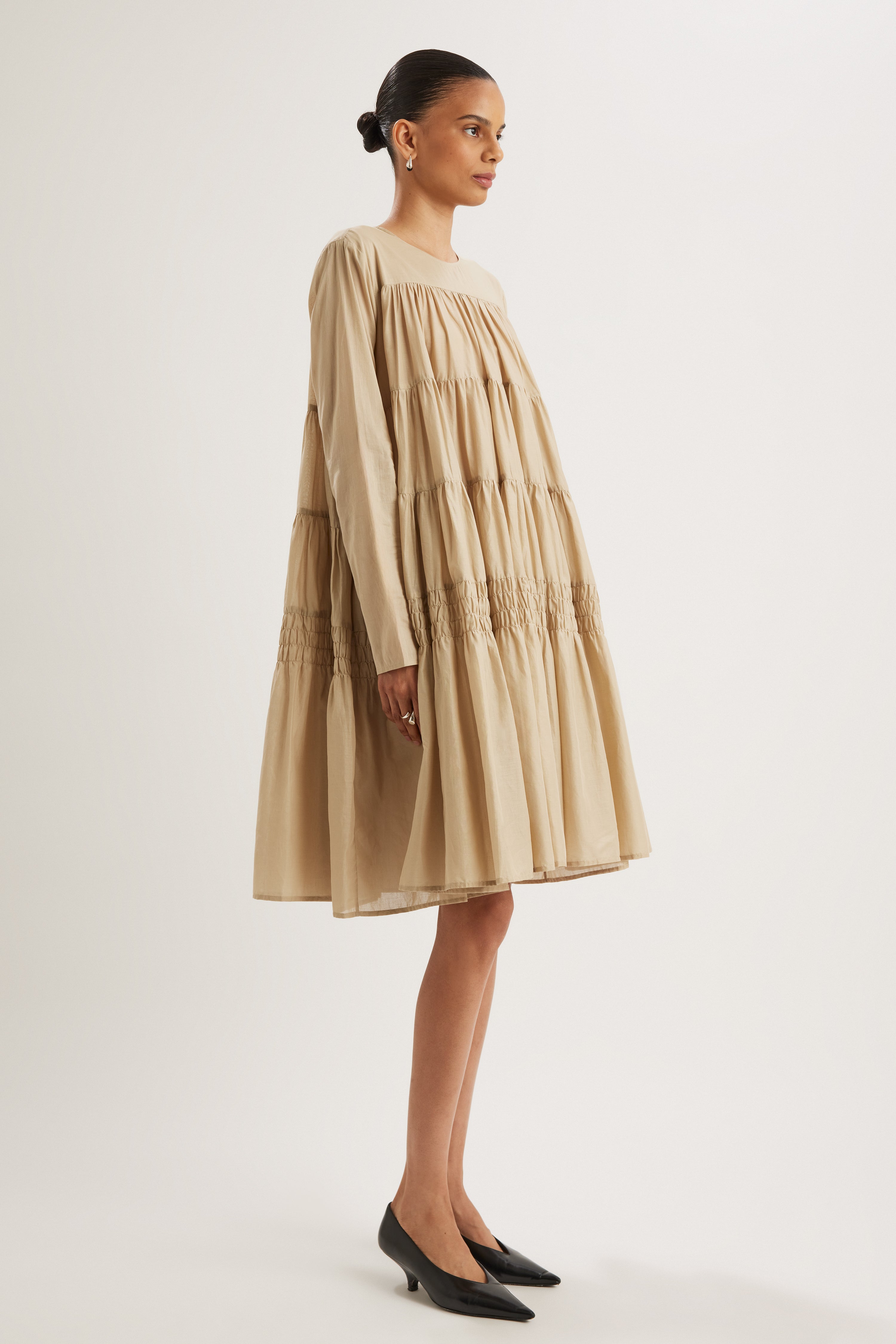 Soliman Midi Dress in Sable