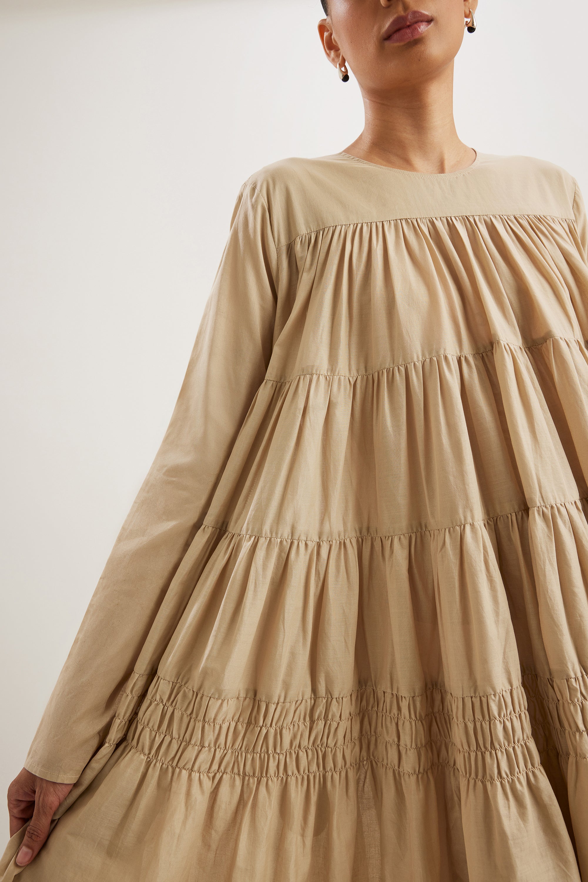 Soliman Midi Dress in Sable