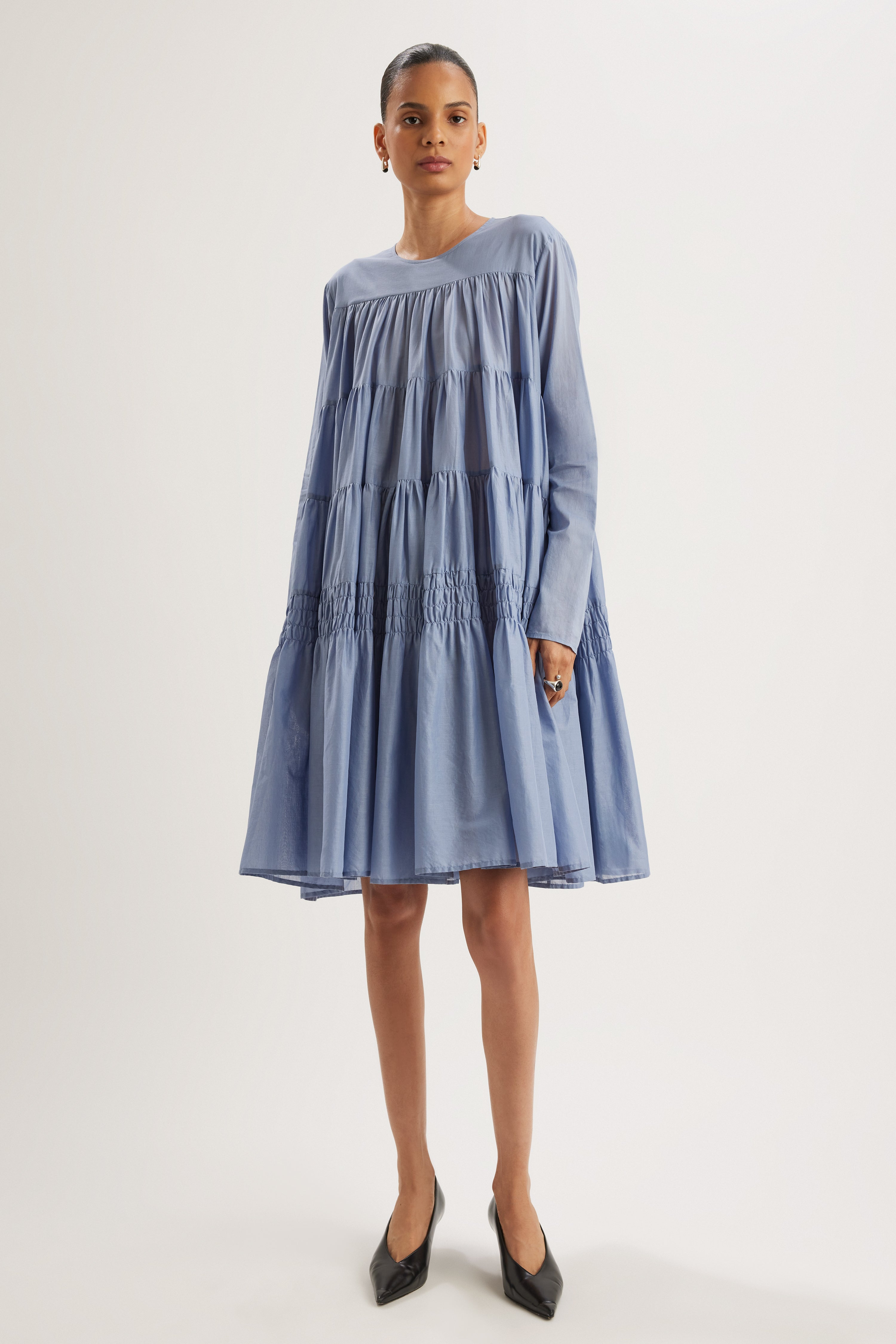 Soliman Midi Dress in Steele