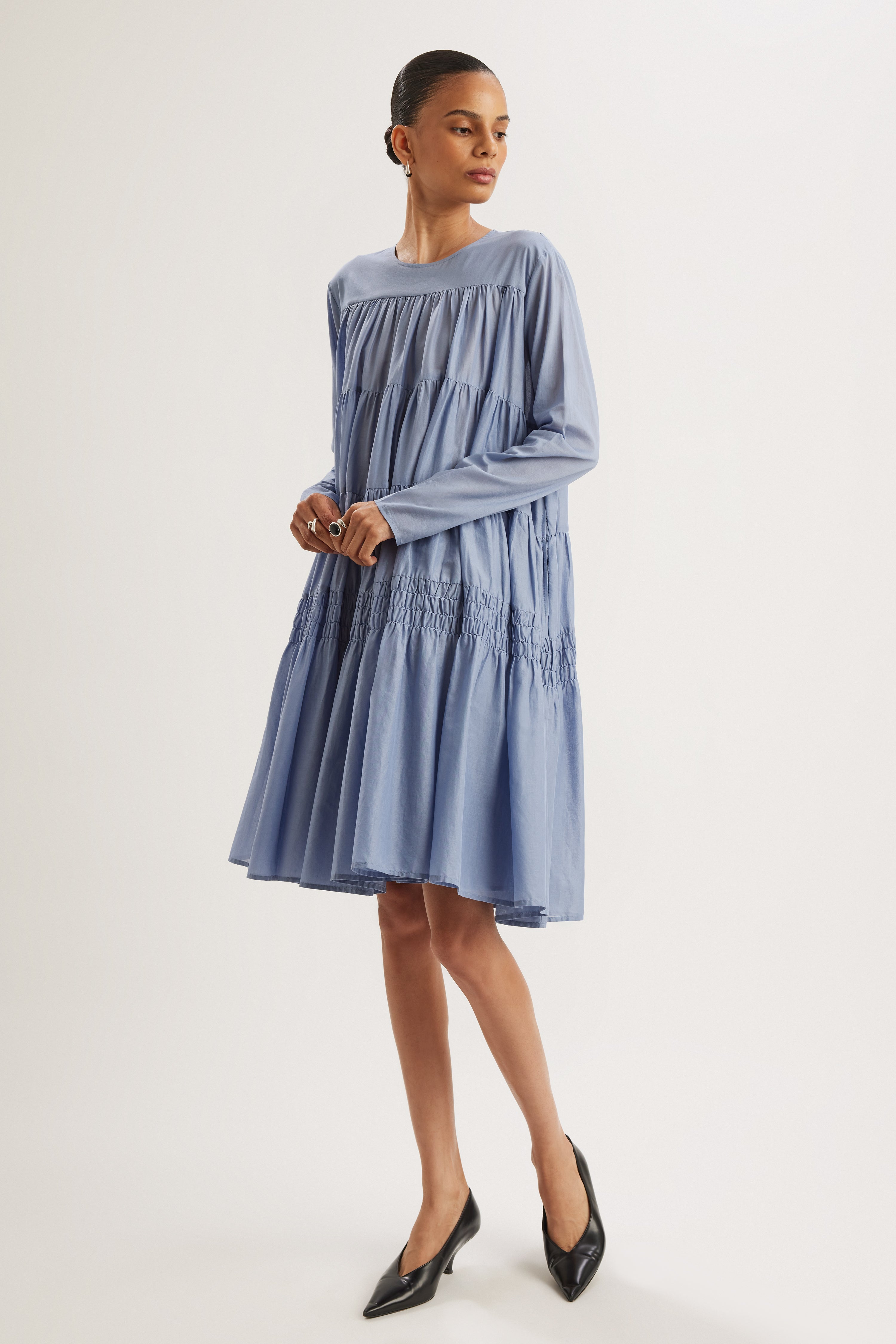 Soliman Midi Dress in Steele
