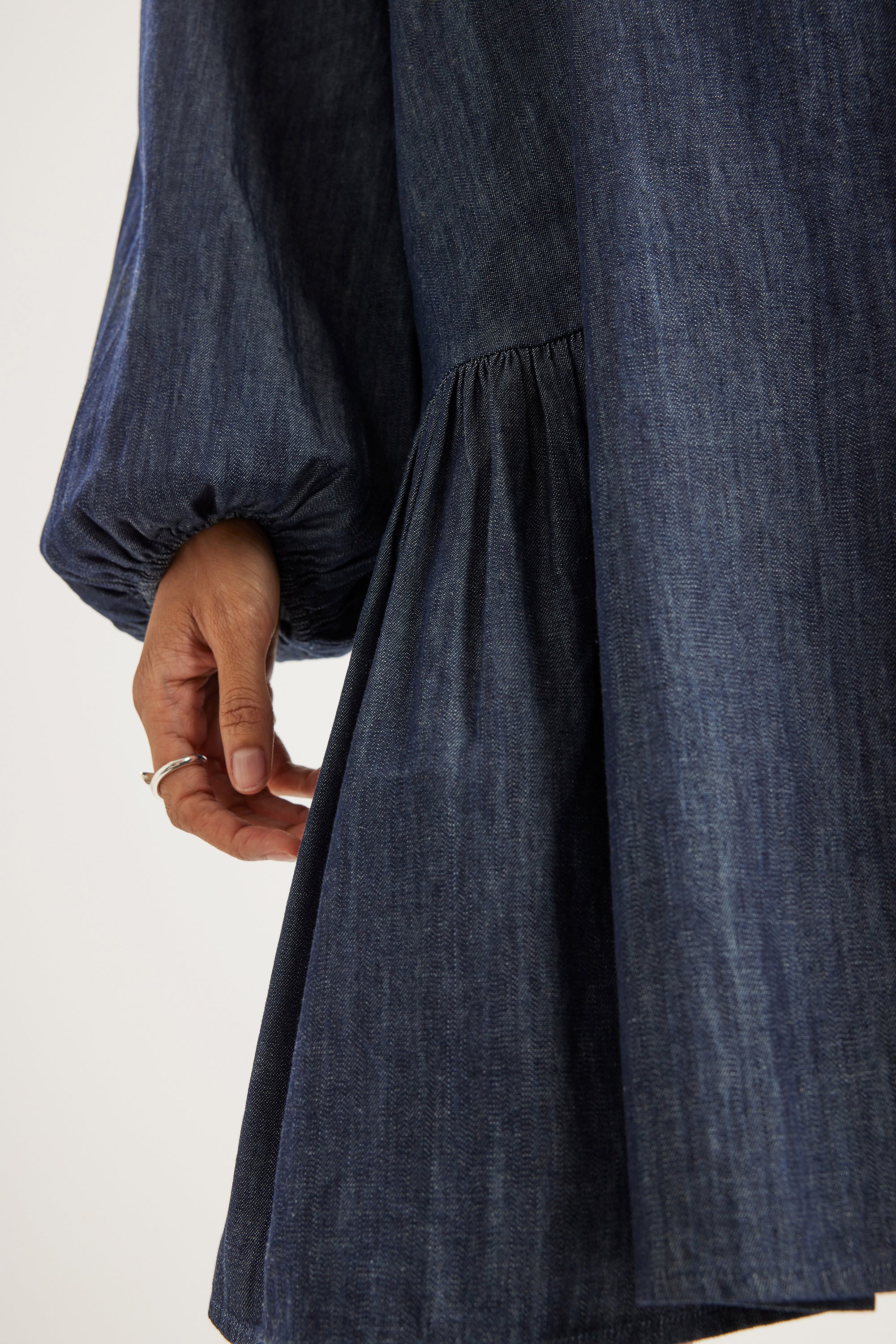 Seymour Dress in Dark Denim
