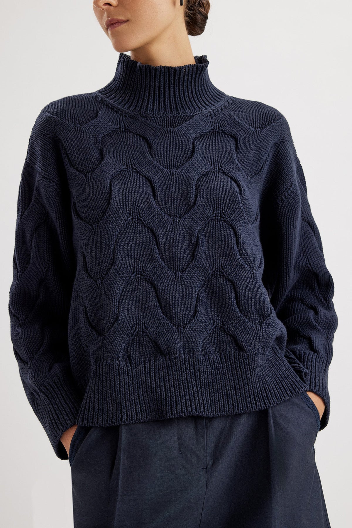 Amira Sweater in Navy