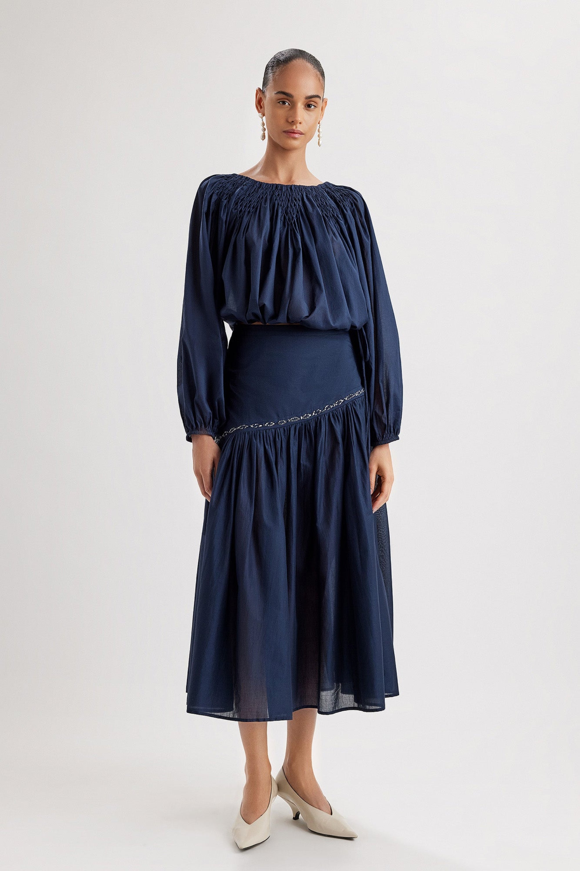 Elinga Skirt in Navy