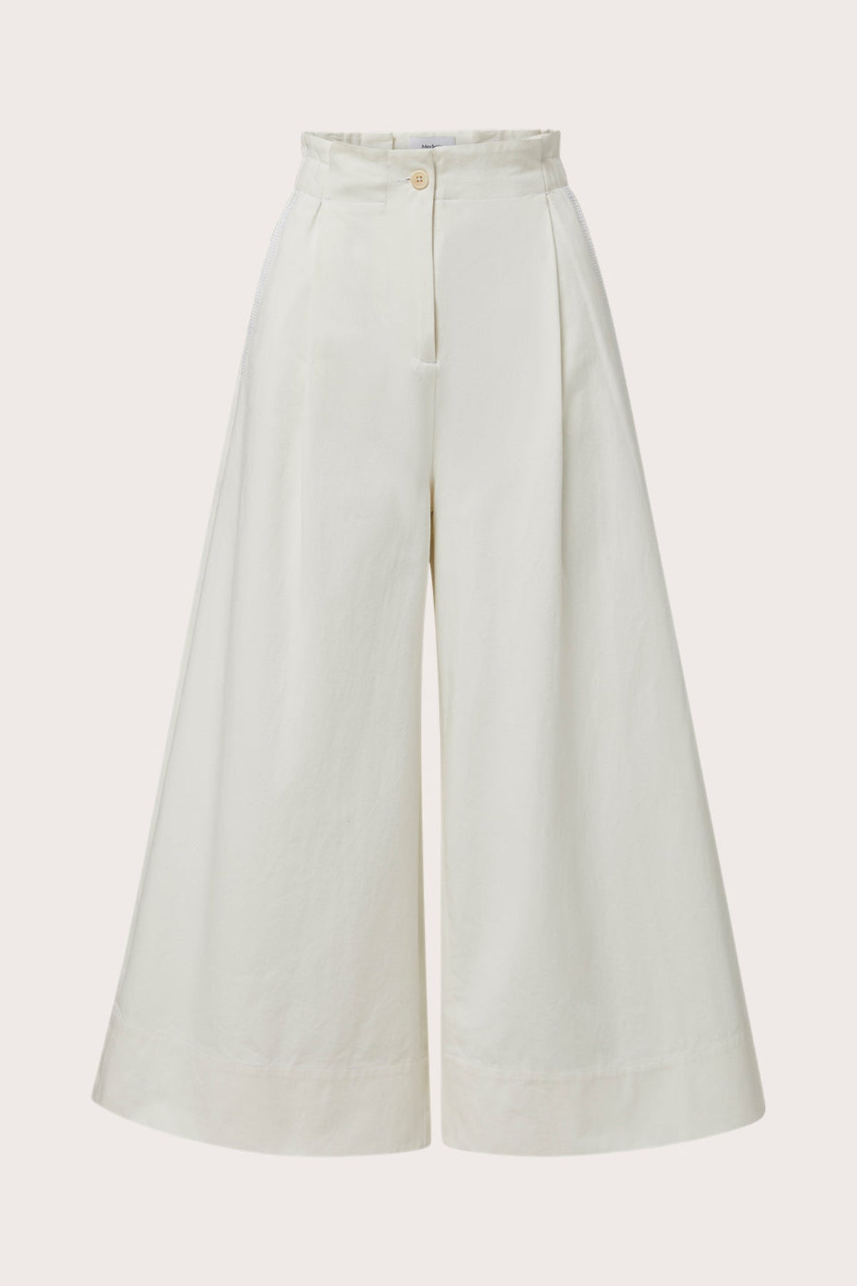 Sargent Embroidered Pant in Ivory