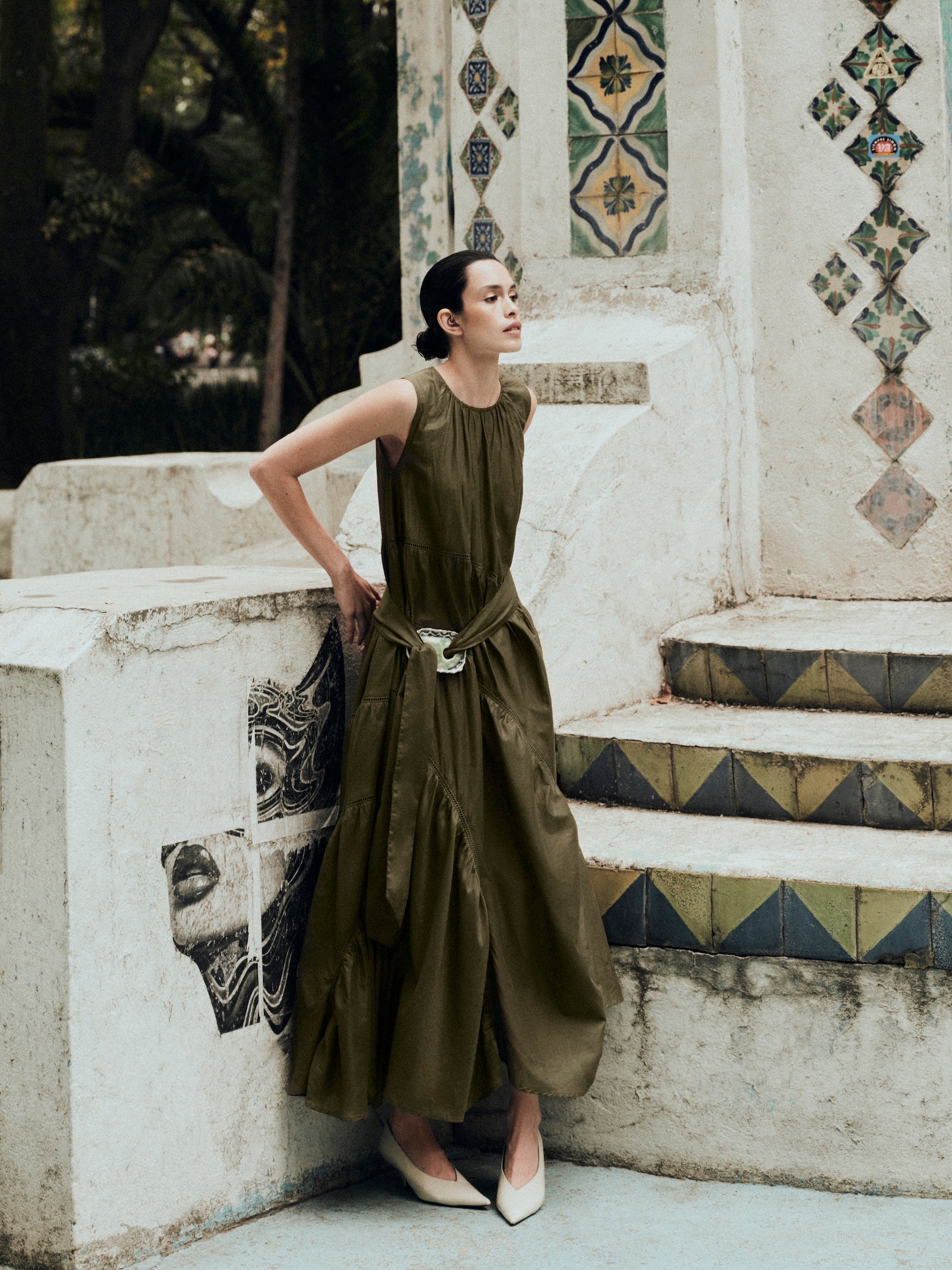 Valeria Dress in Olive