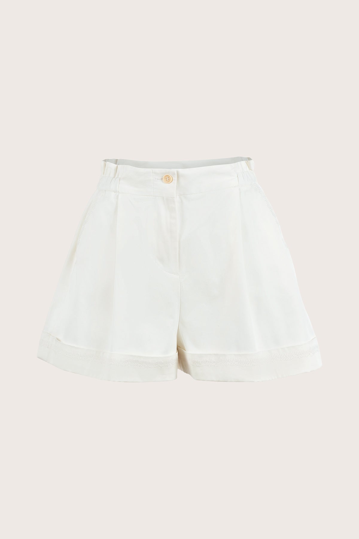 Duinen Emb Short in Ivory