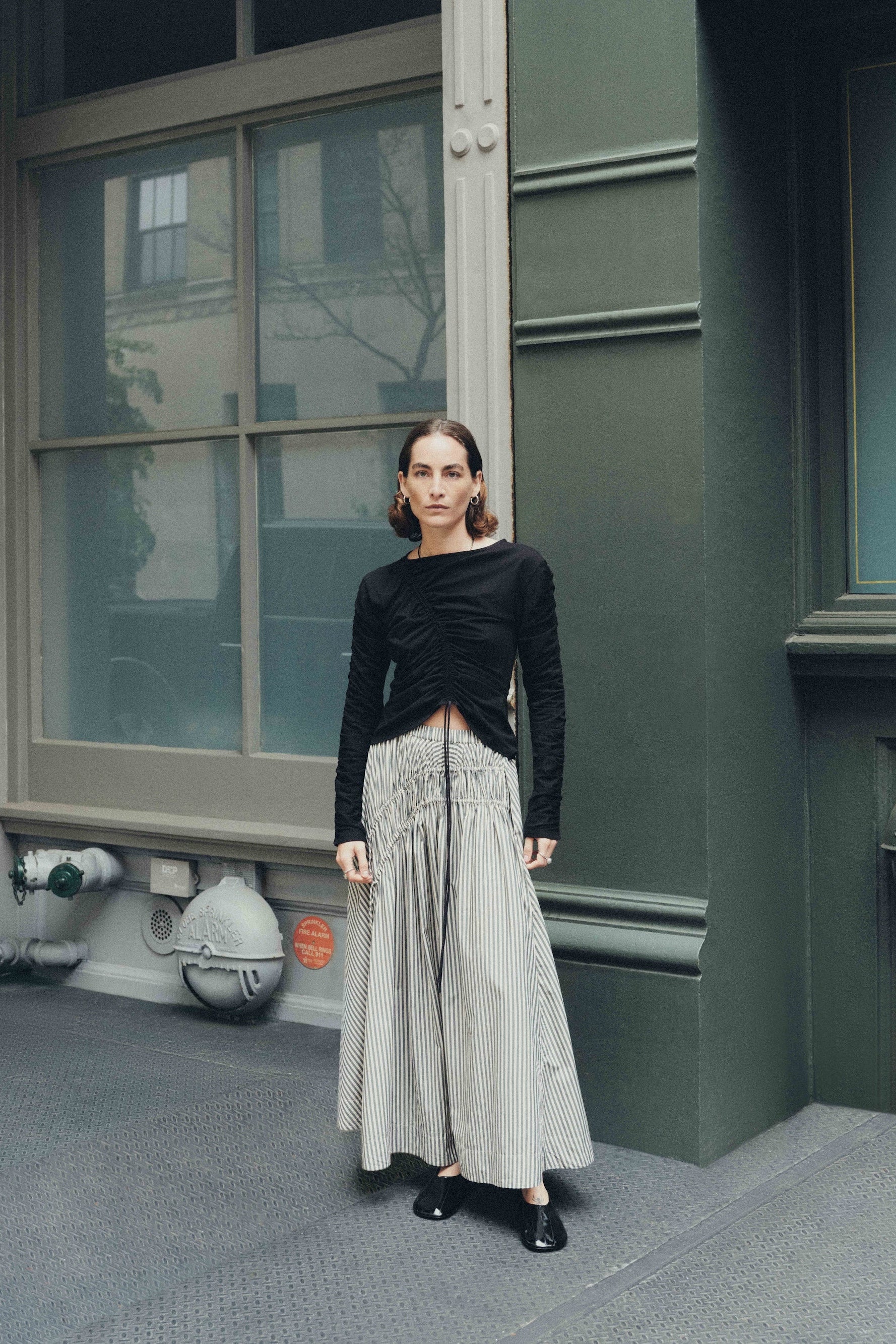 Reverie Long Sleeve Top in Black